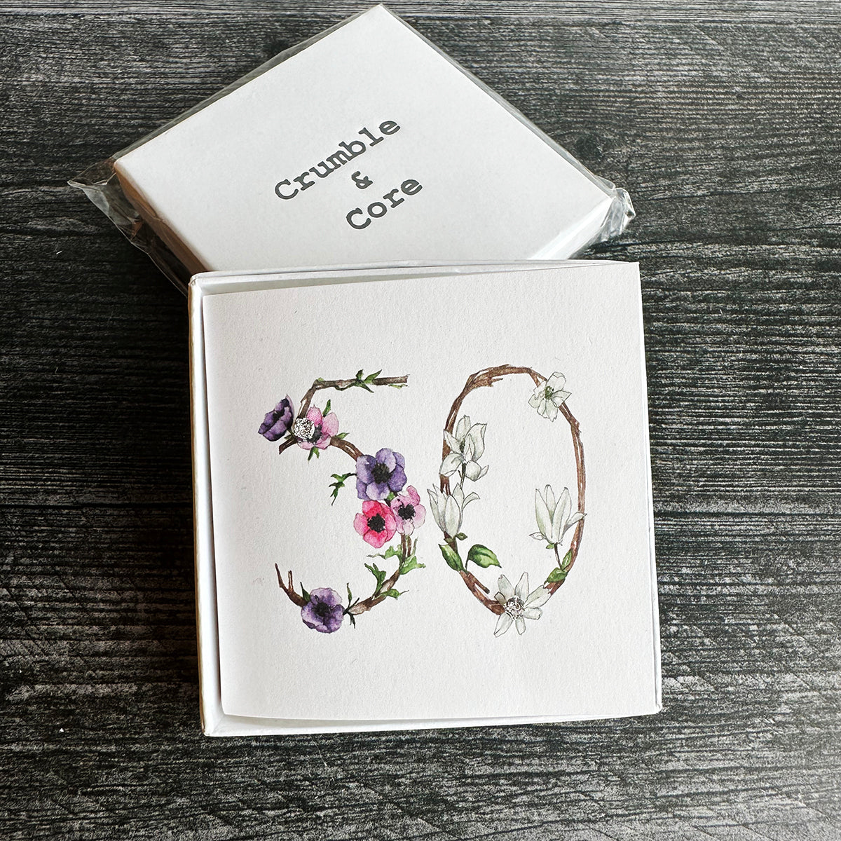 Crumble & Core Boxed Sterling Silver Earrings & Card Duo