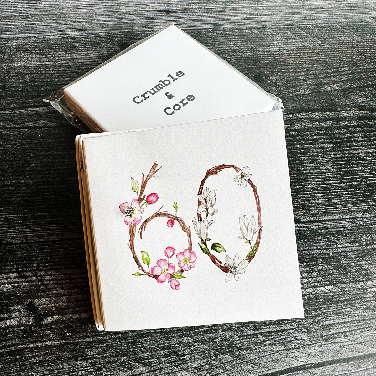 Crumble & Core Boxed Sterling Silver Earrings & Card Duo