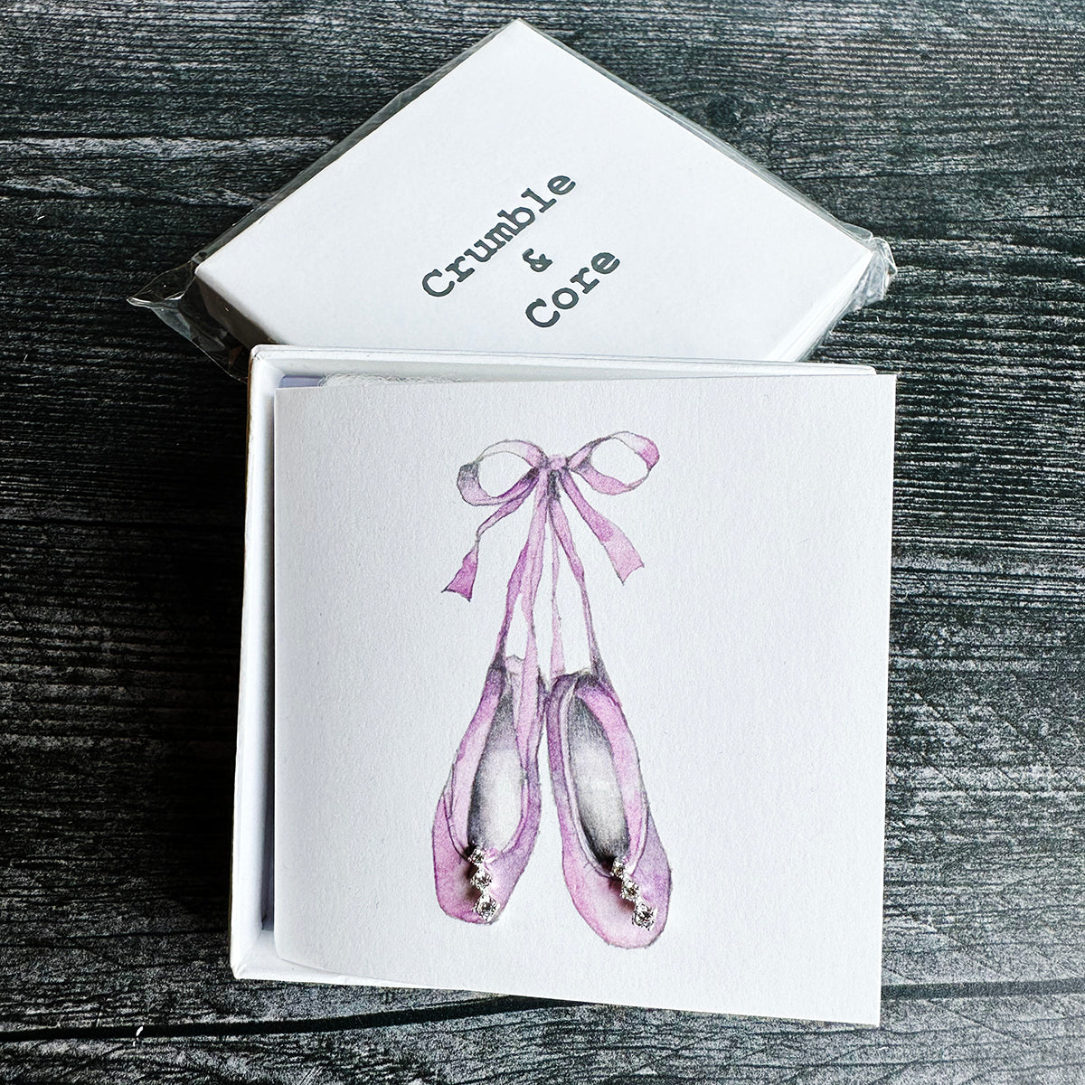 Crumble & Core Boxed Sterling Silver Earrings & Card Duo