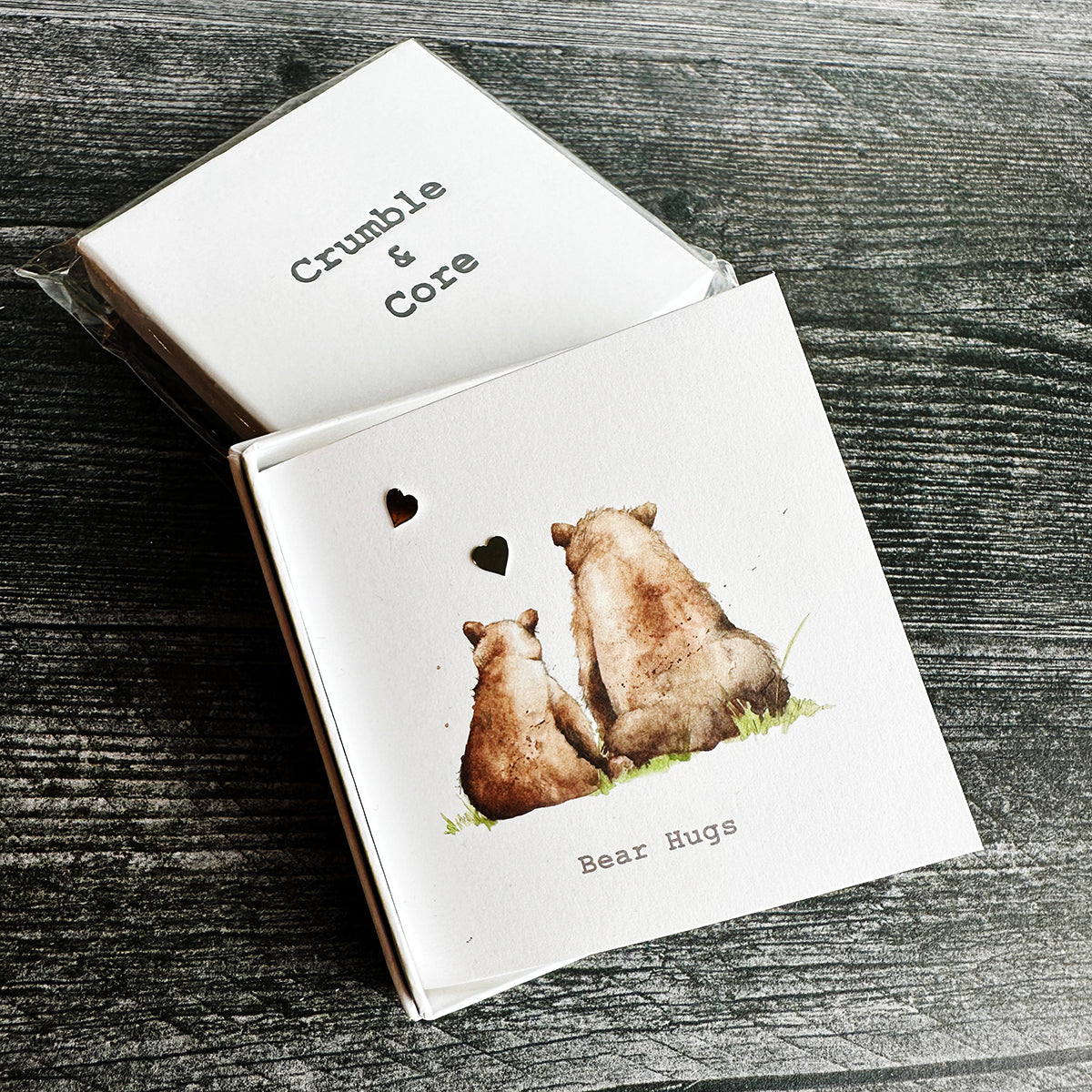 Crumble & Core Boxed Sterling Silver Earrings & Card Duo