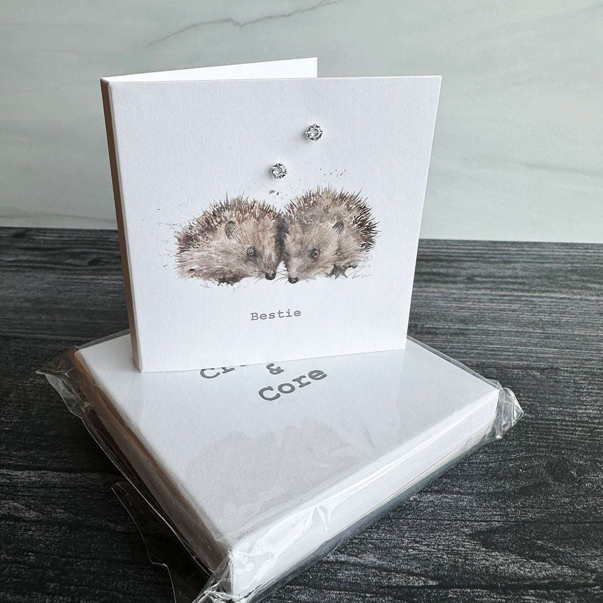Crumble & Core Boxed Sterling Silver Earrings & Card Duo