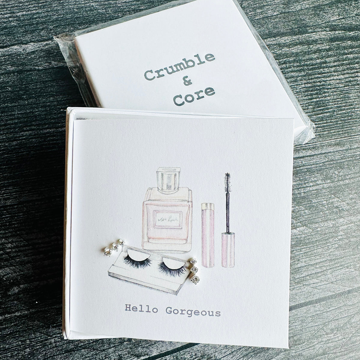 Crumble & Core Boxed Sterling Silver Earrings & Card Duo