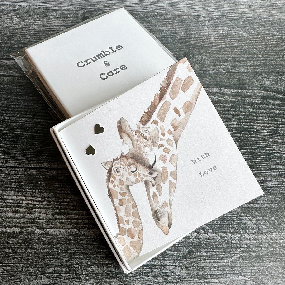 Crumble & Core Boxed Sterling Silver Earrings & Card Duo