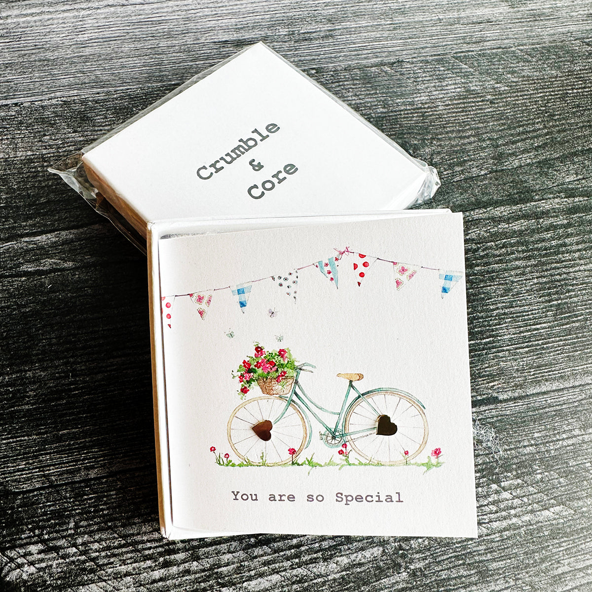 Crumble & Core Boxed Sterling Silver Earrings & Card Duo