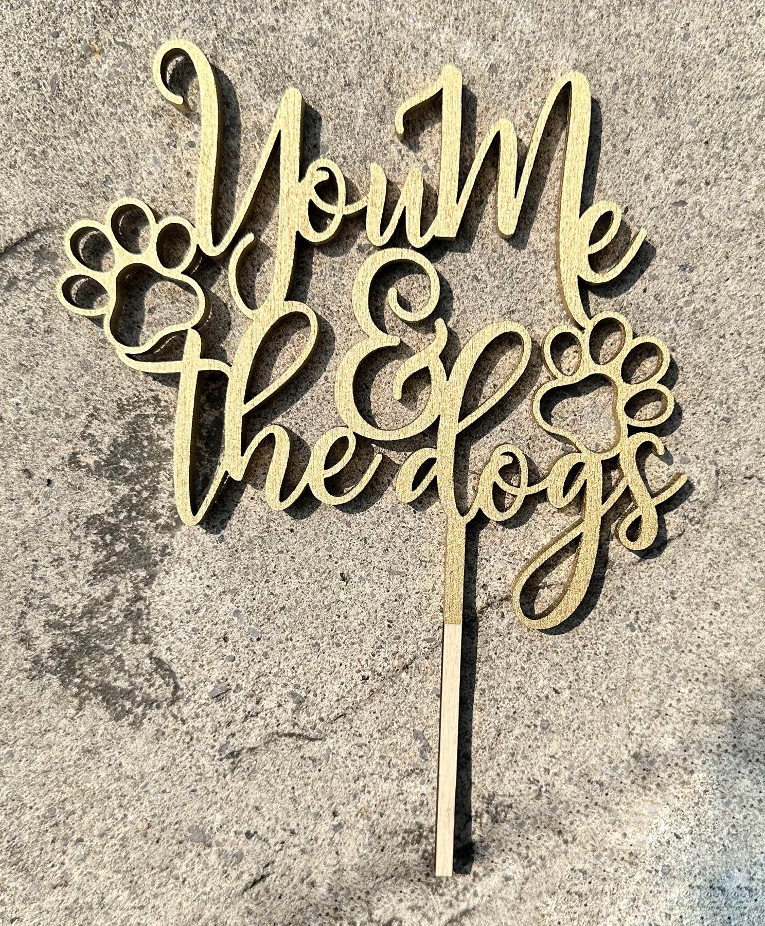 You Me & the Dogs Caketop