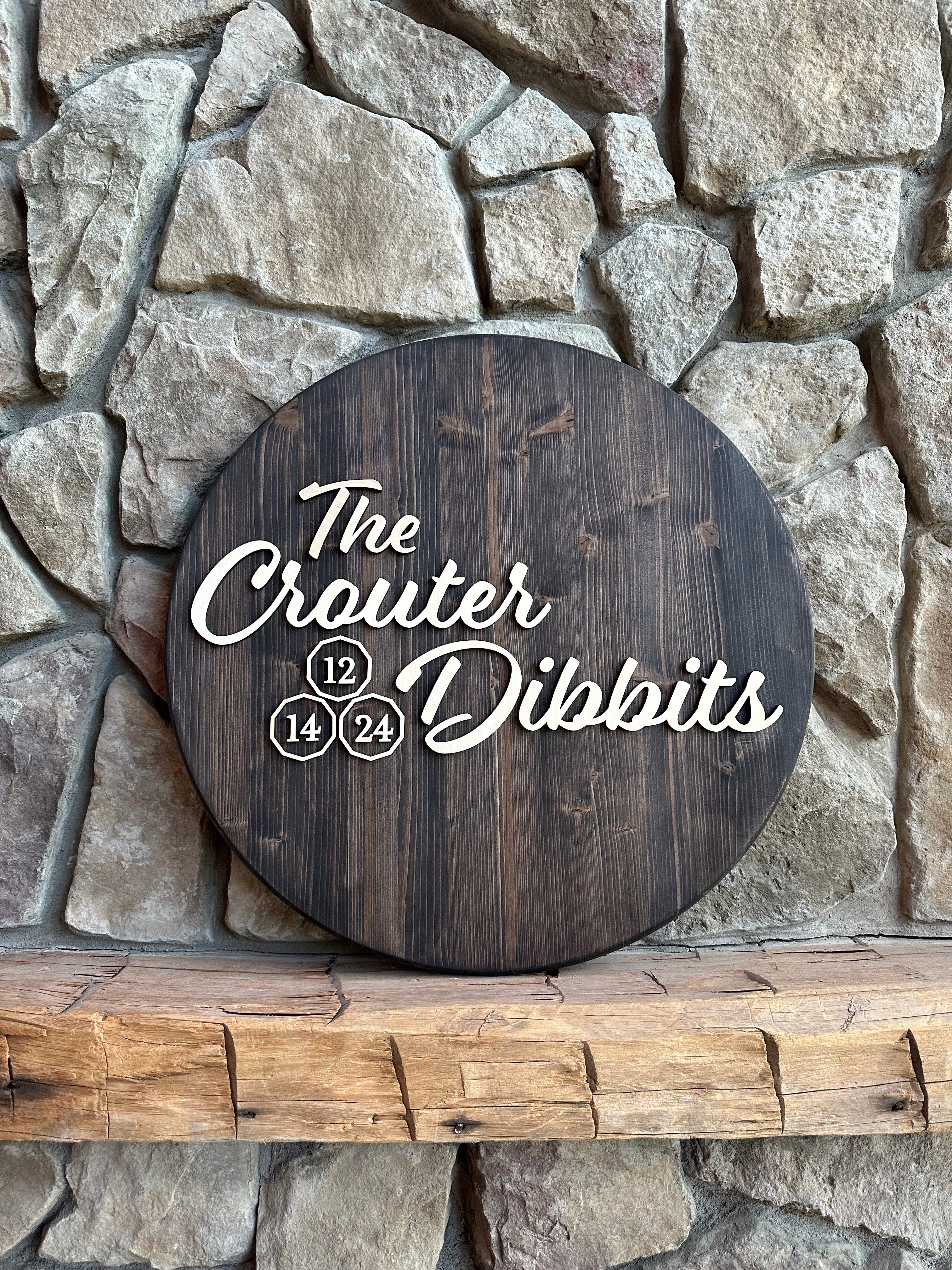 🪵 24" Round Wooden Guestbook Alternative – Laser Cut Family Name Wedding Sign | Personalized Keepsake Gift
