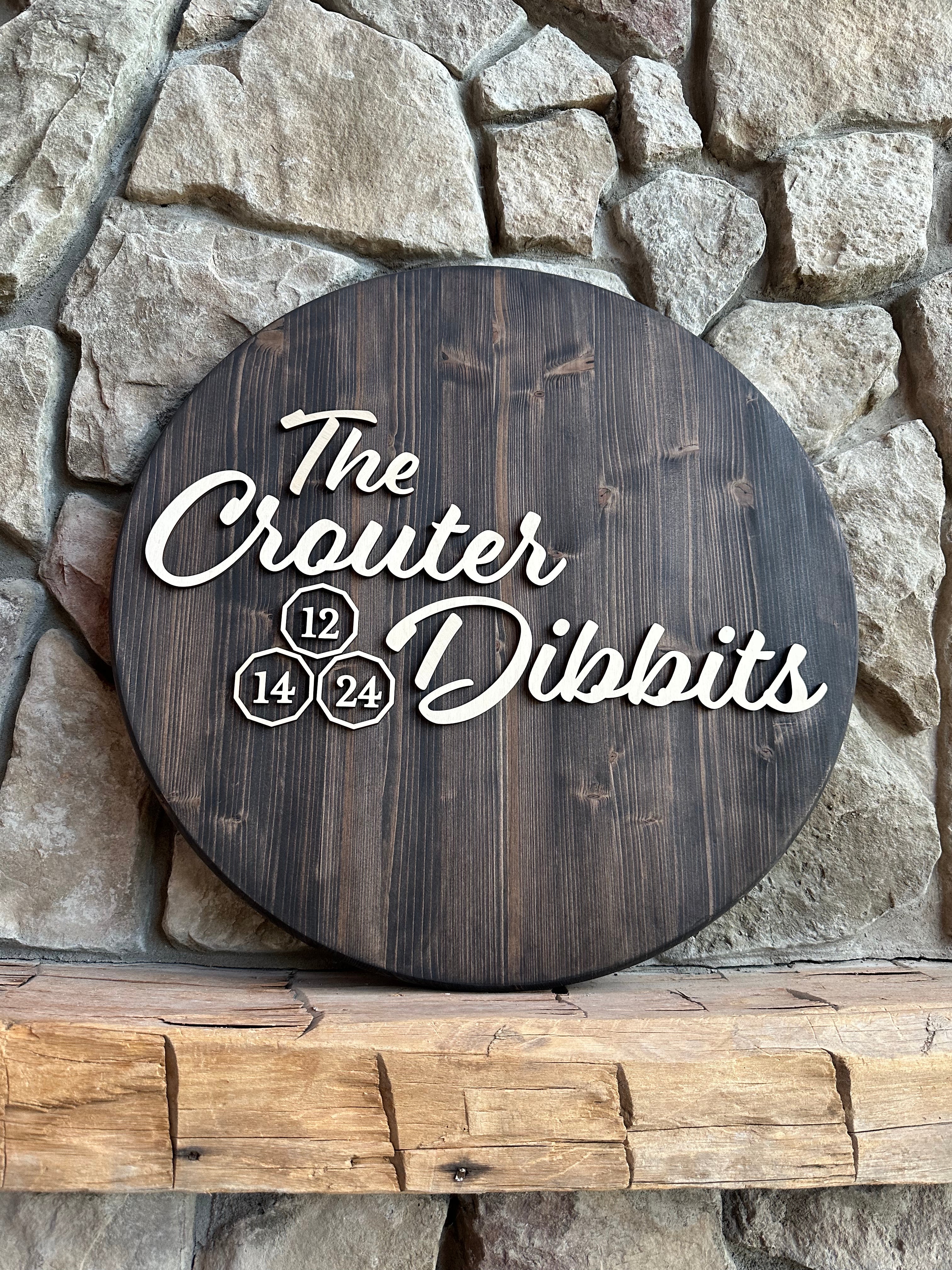 🪵 24" Round Wooden Guestbook Alternative – Laser Cut Family Name Wedding Sign | Personalized Keepsake Gift