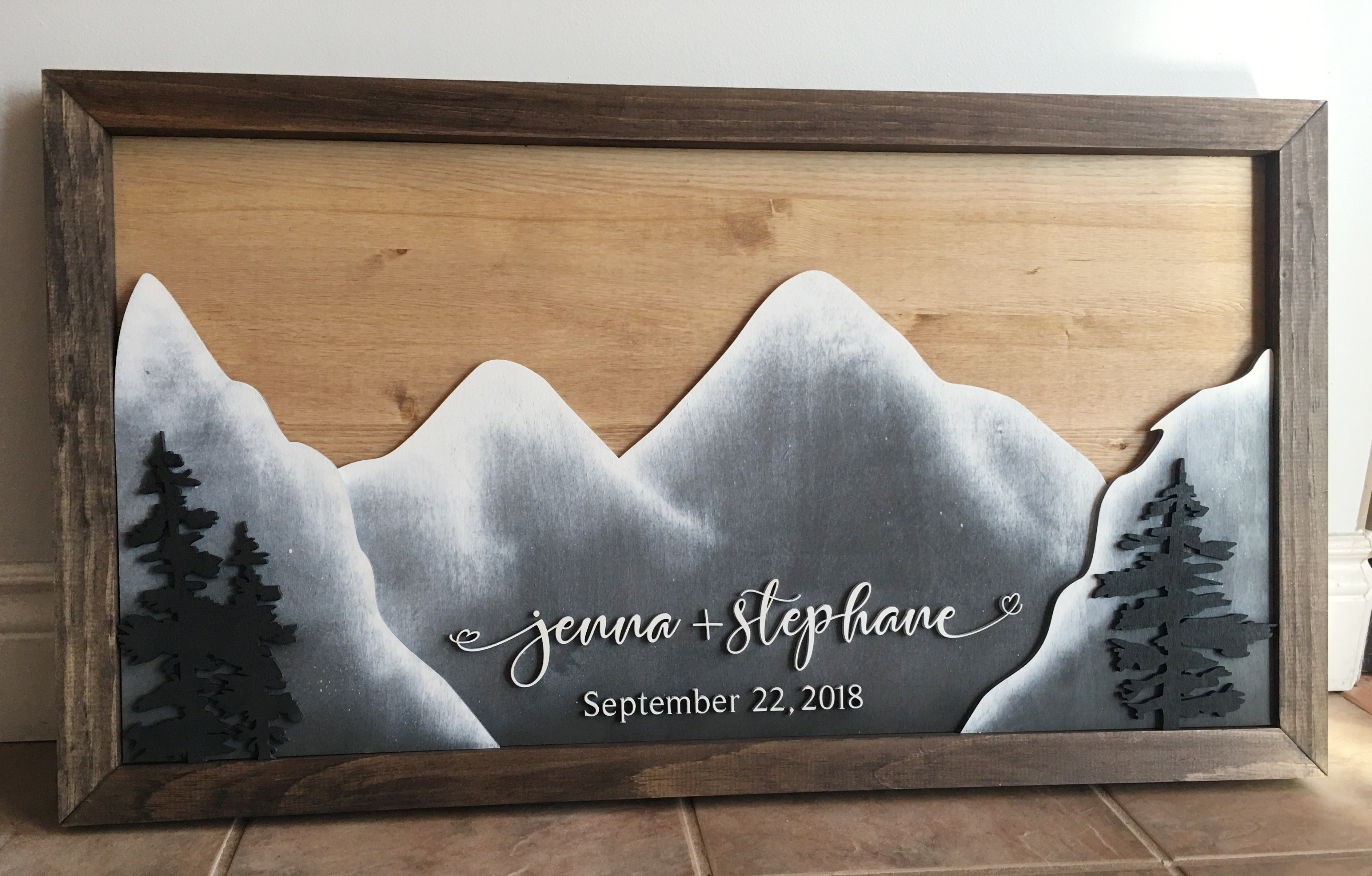 Mountain Love Guestbook Alternative Sign