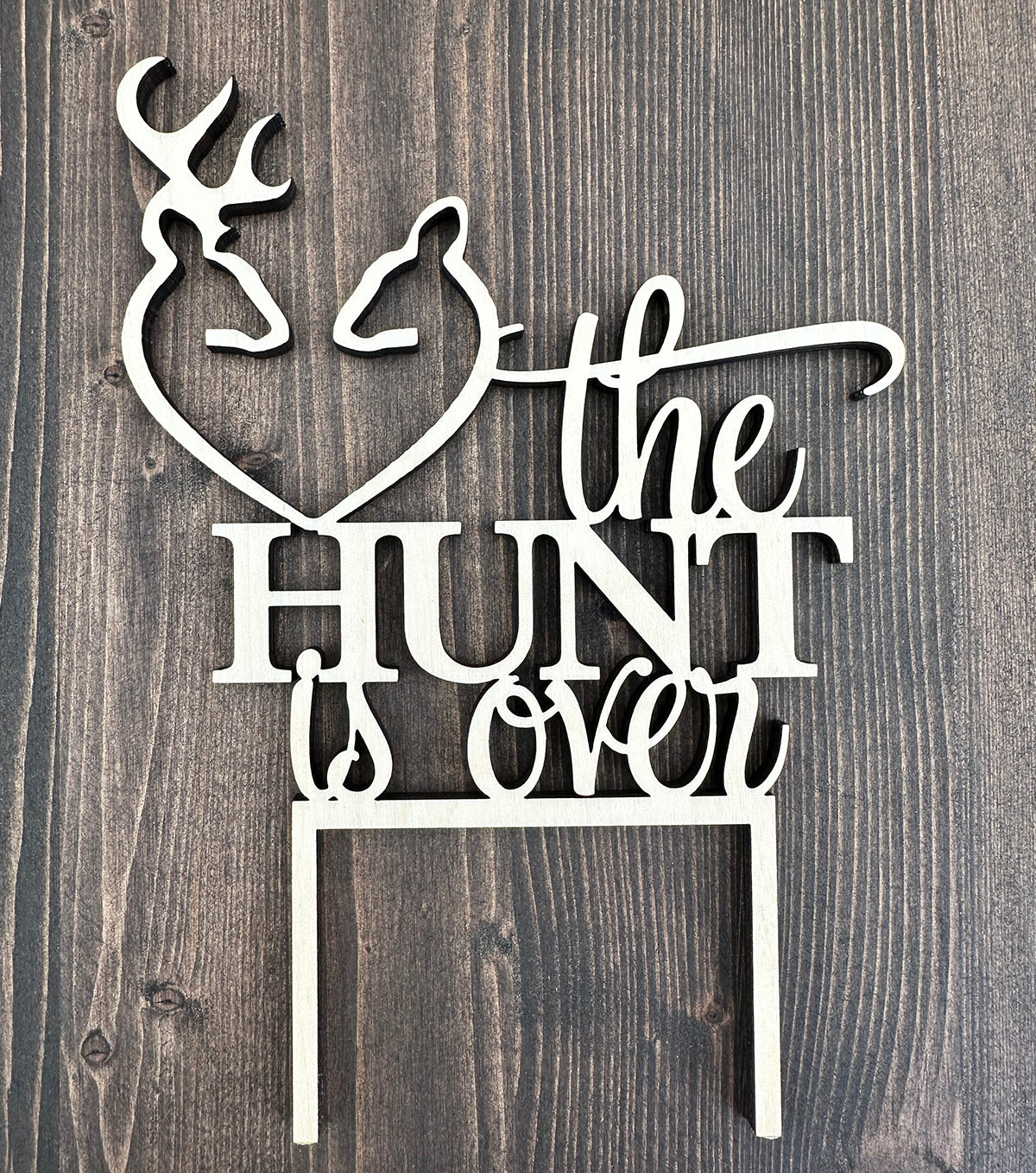 The Hunt is Over Caketop Design 2