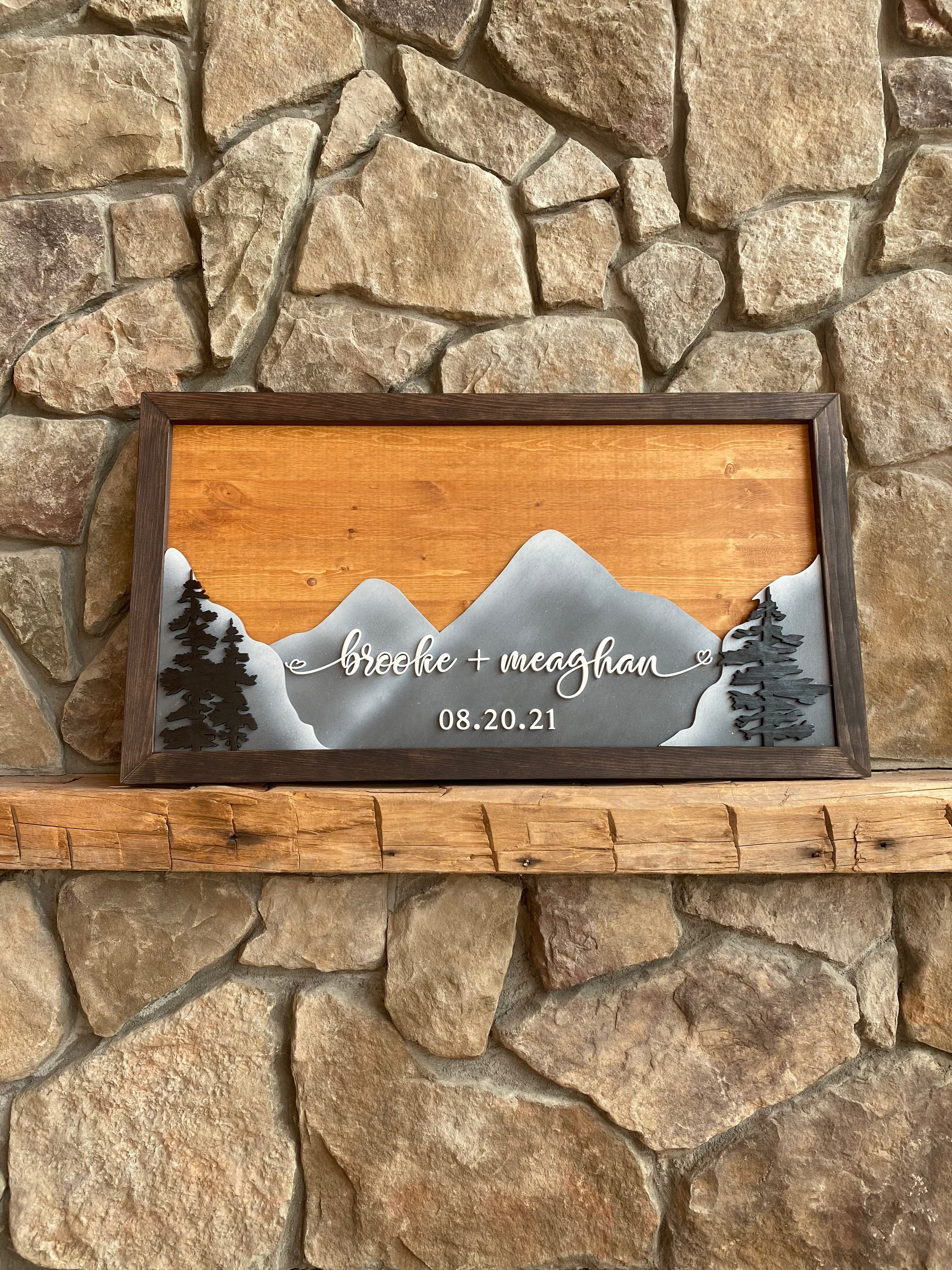 Mountain Love Guestbook Alternative Sign