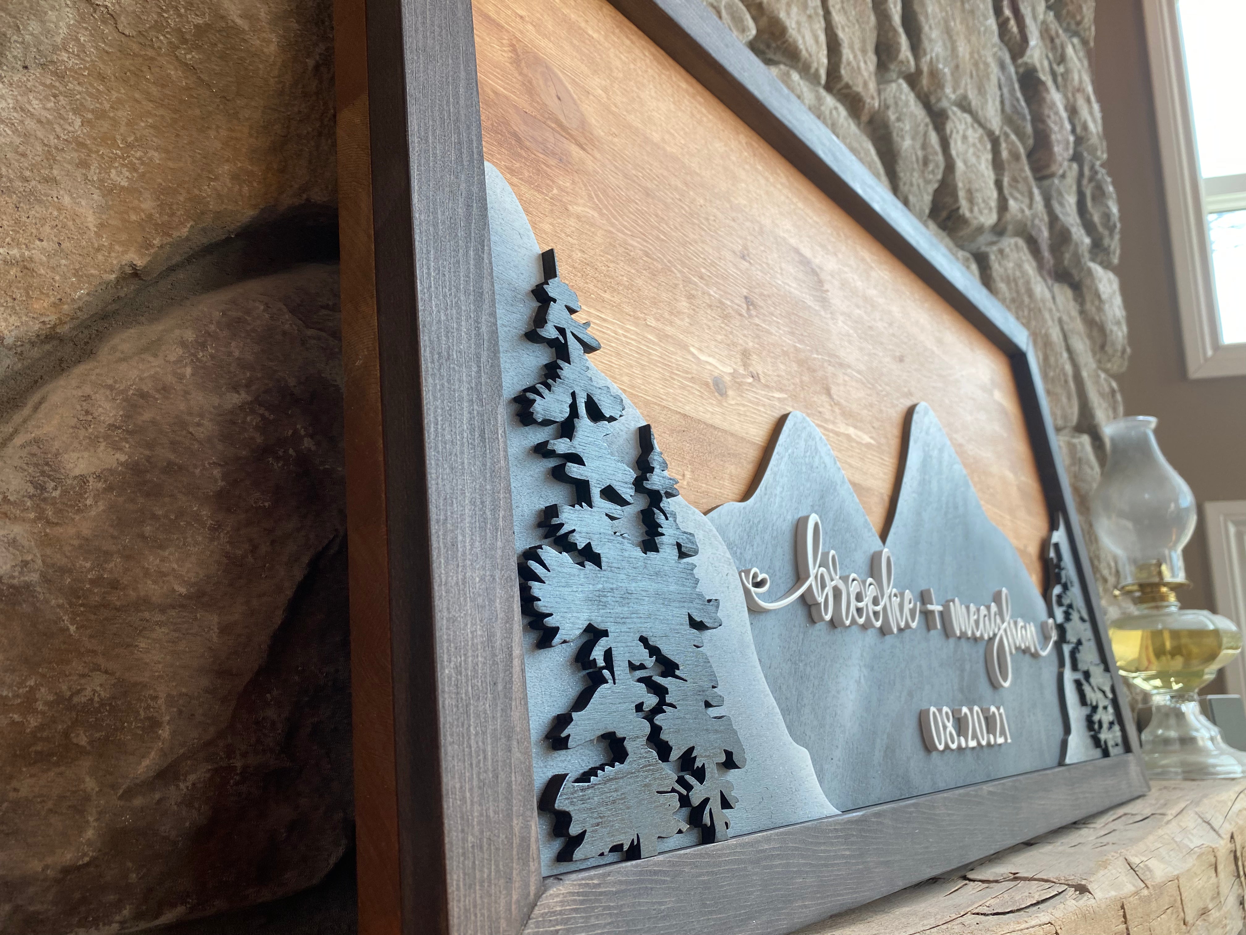 Mountain Love Guestbook Alternative Sign