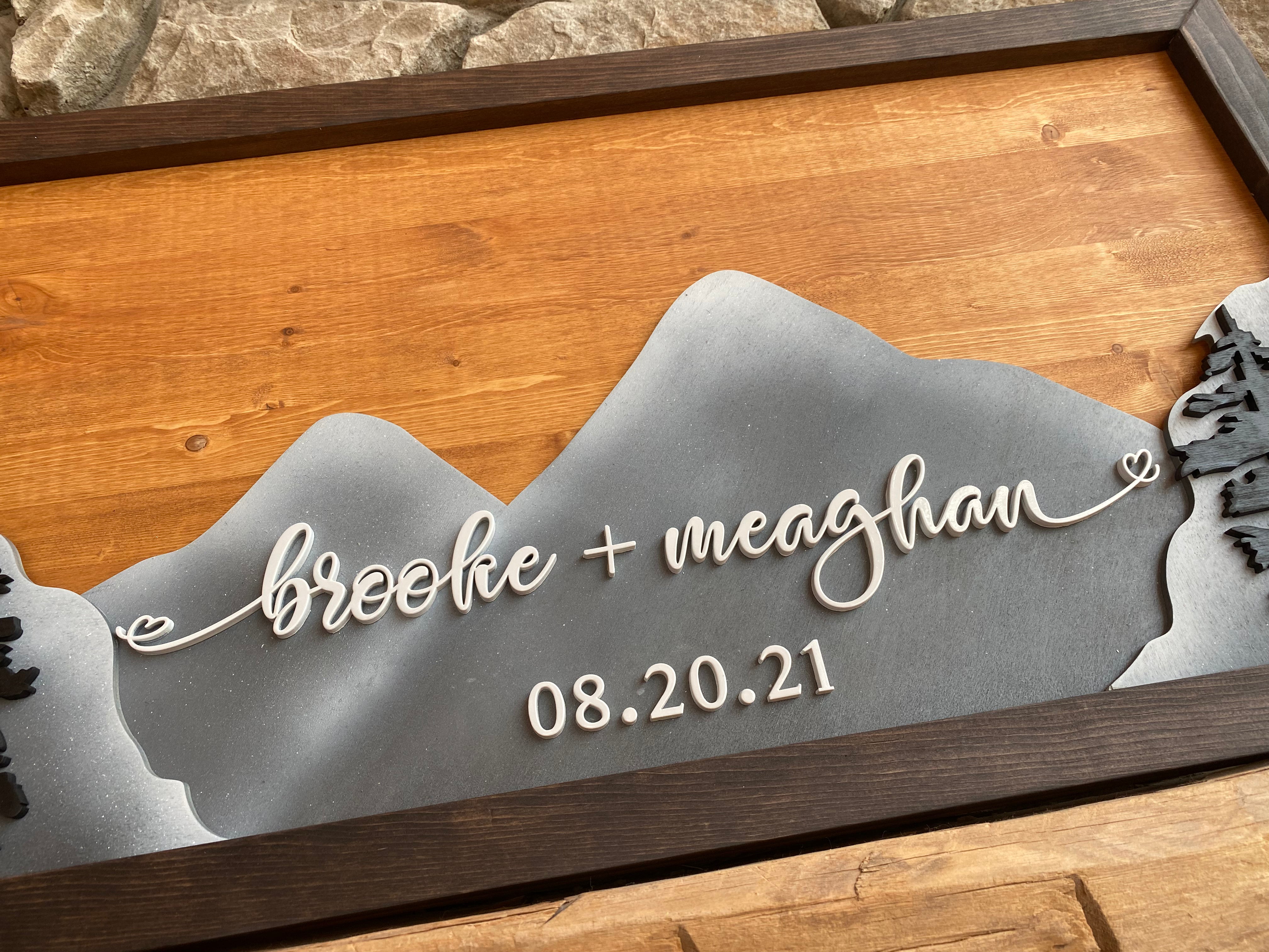 Mountain Love Guestbook Alternative Sign