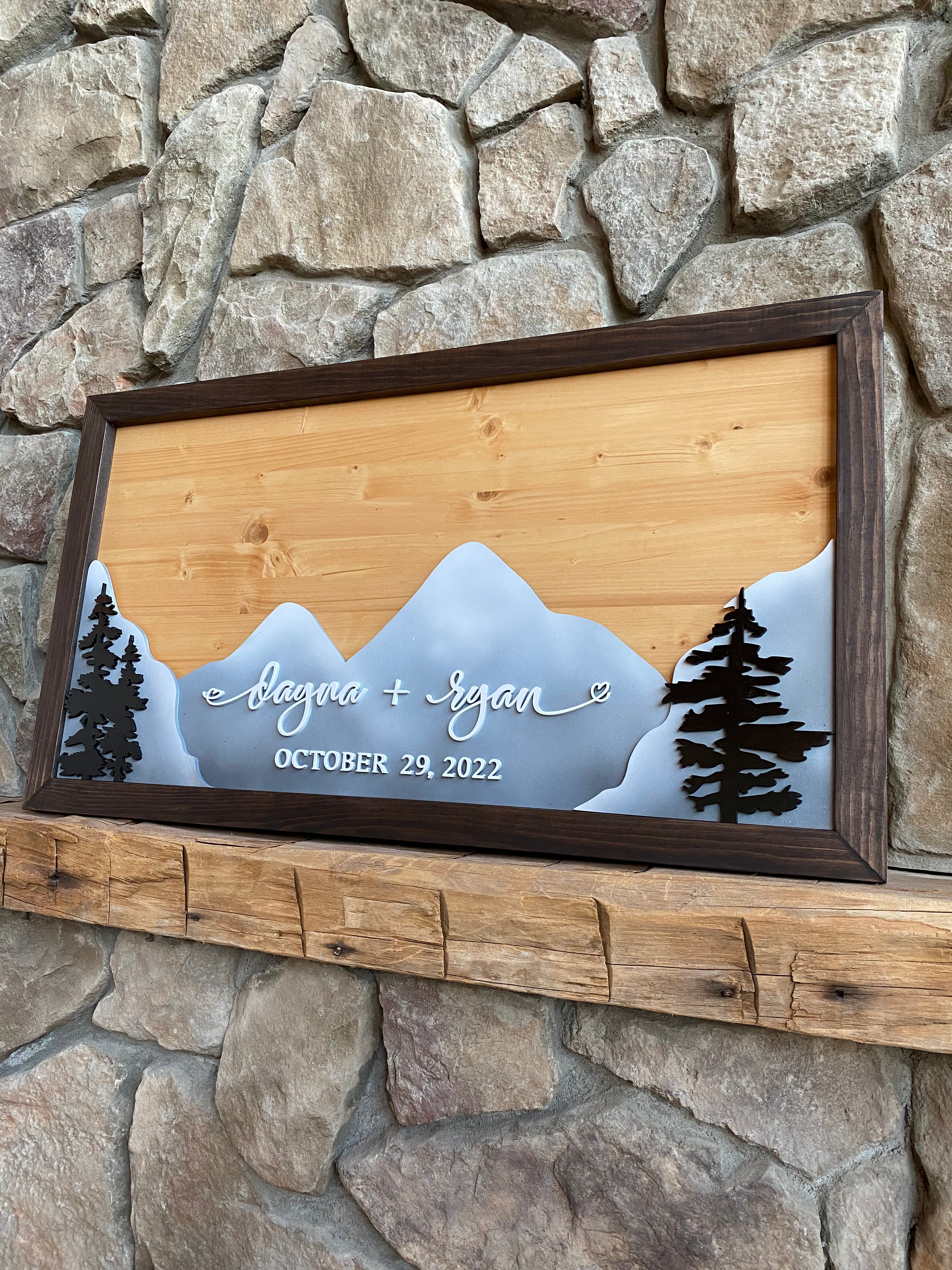Mountain Love Guestbook Alternative Sign