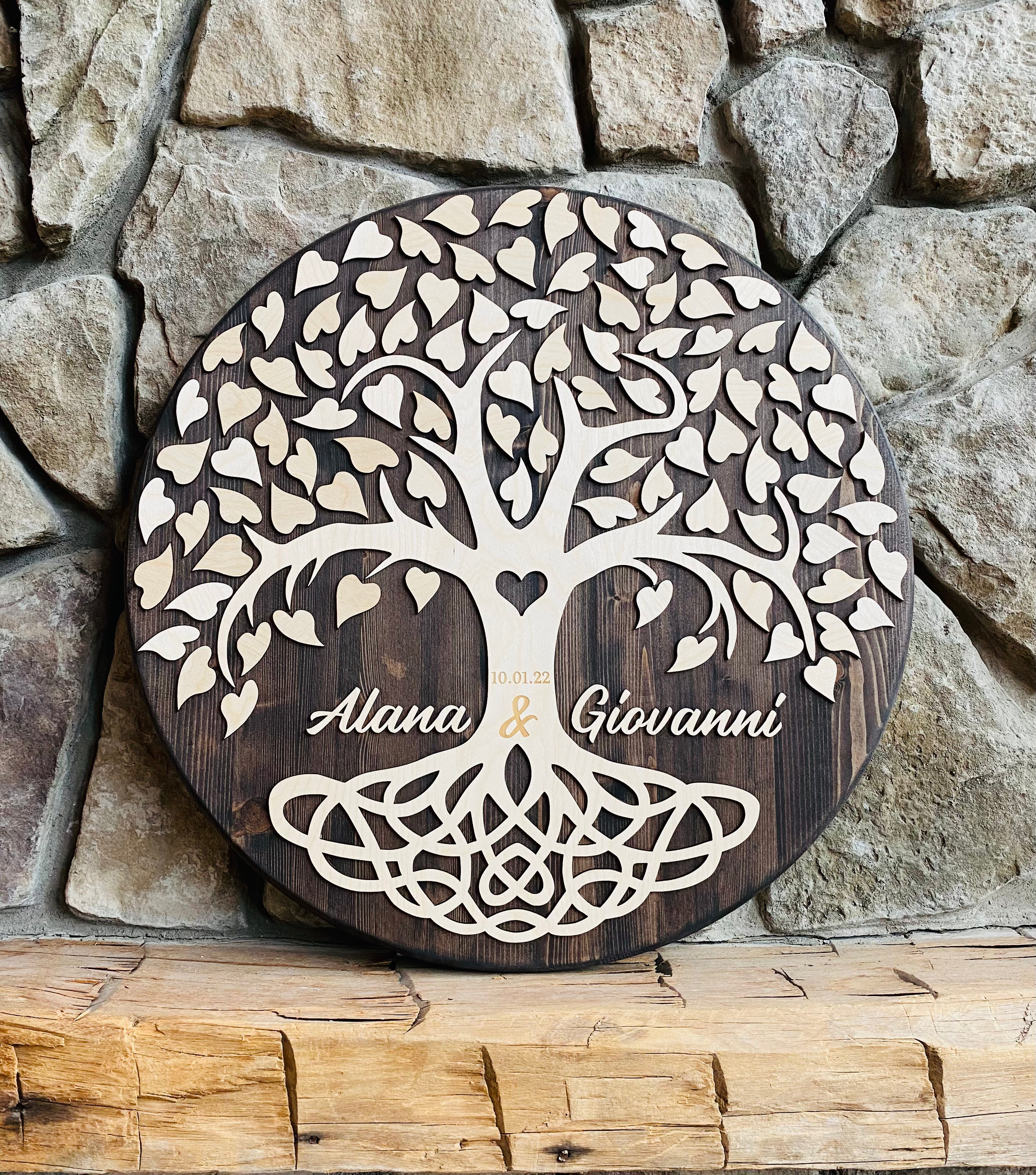 Love Knot Tree Guestbook Signature Board