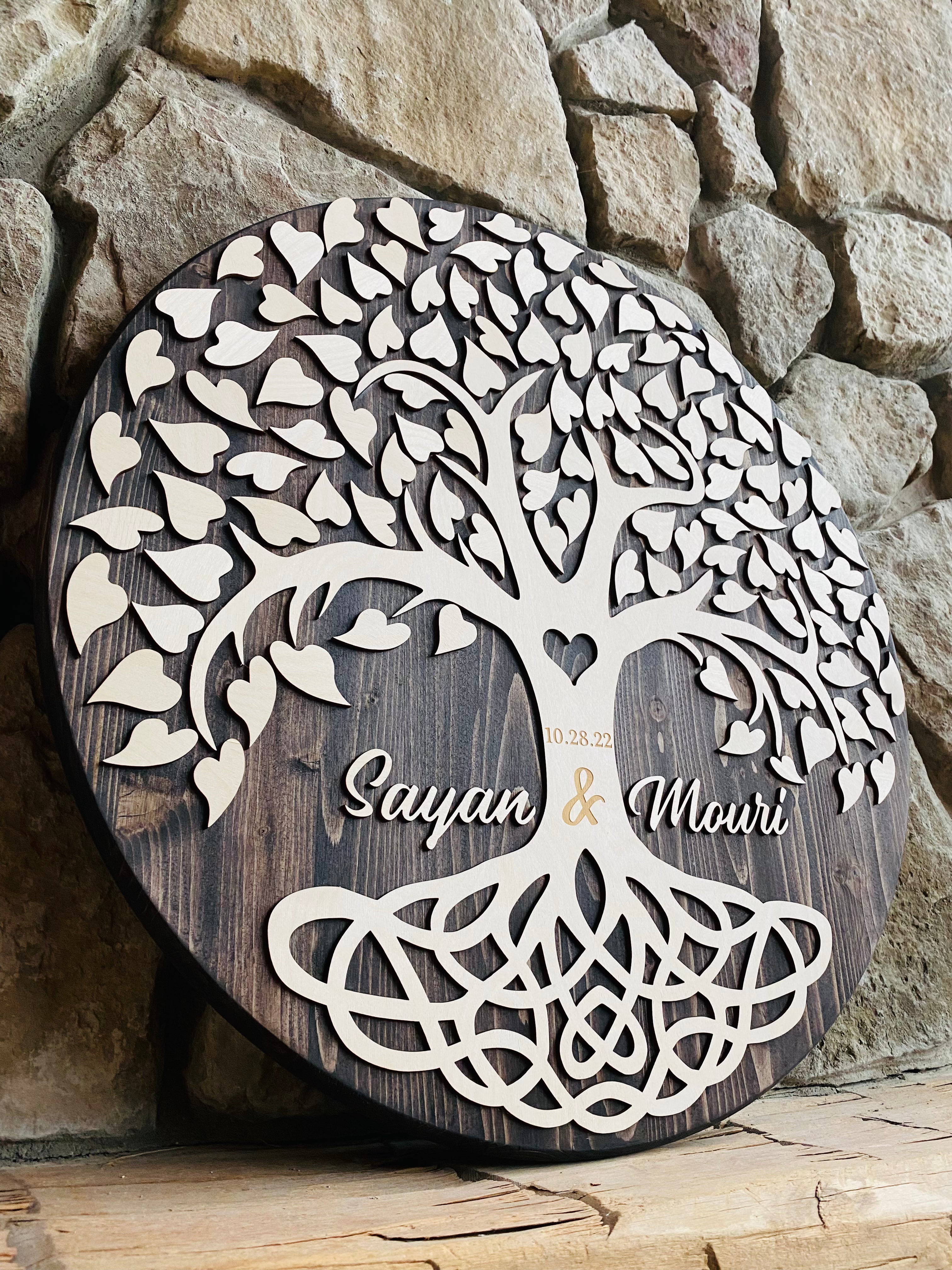 Love Knot Tree Guestbook Signature Board