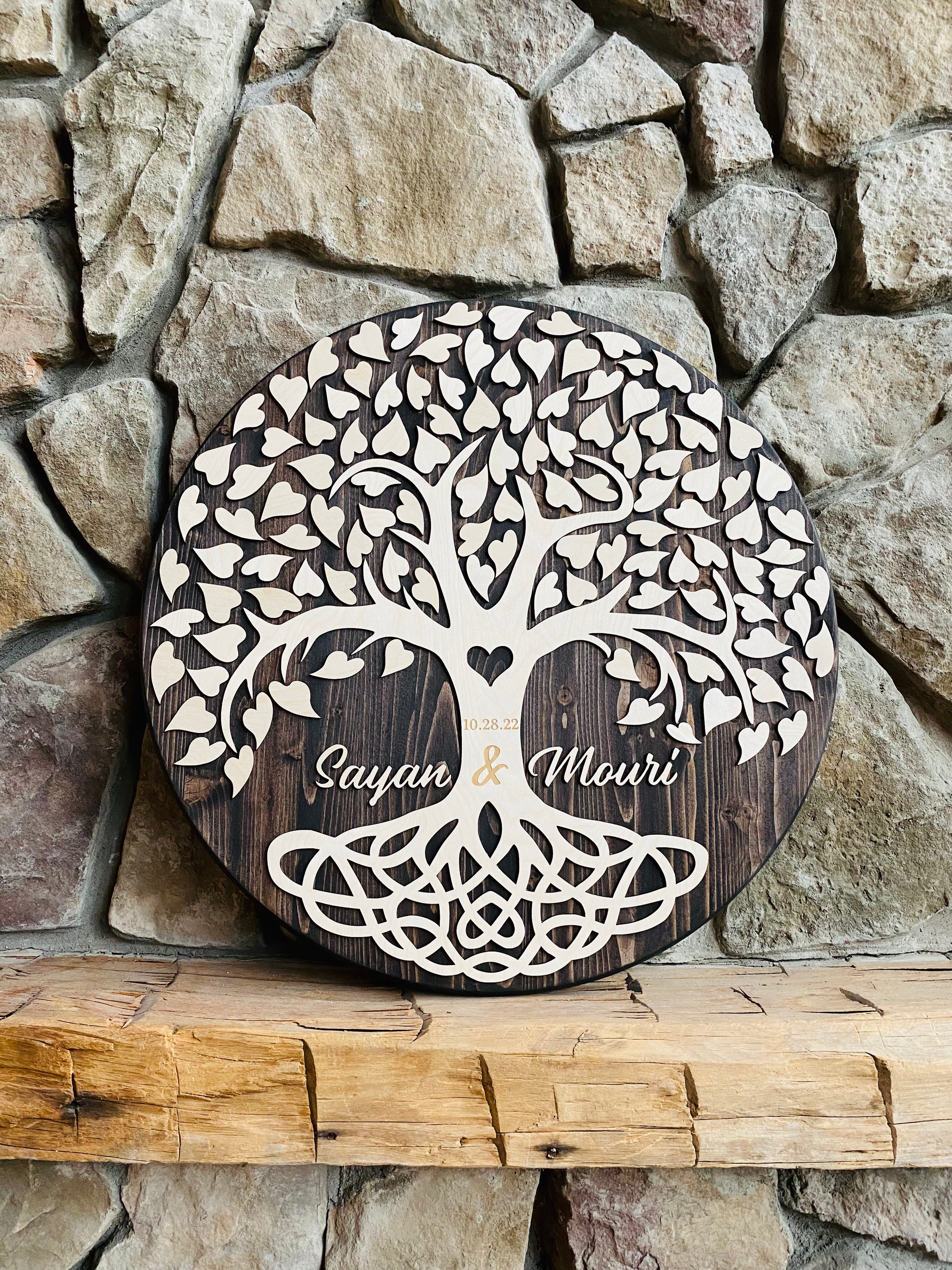 Love Knot Tree Guestbook Signature Board