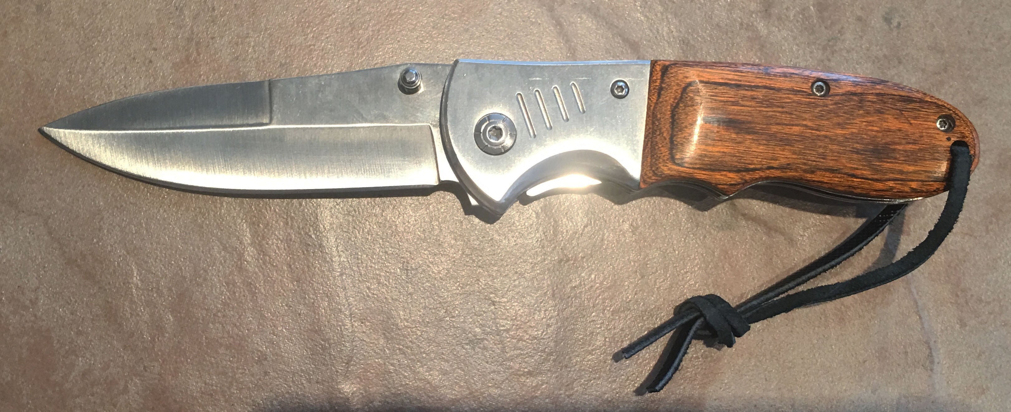 Engraved Hunting Knife