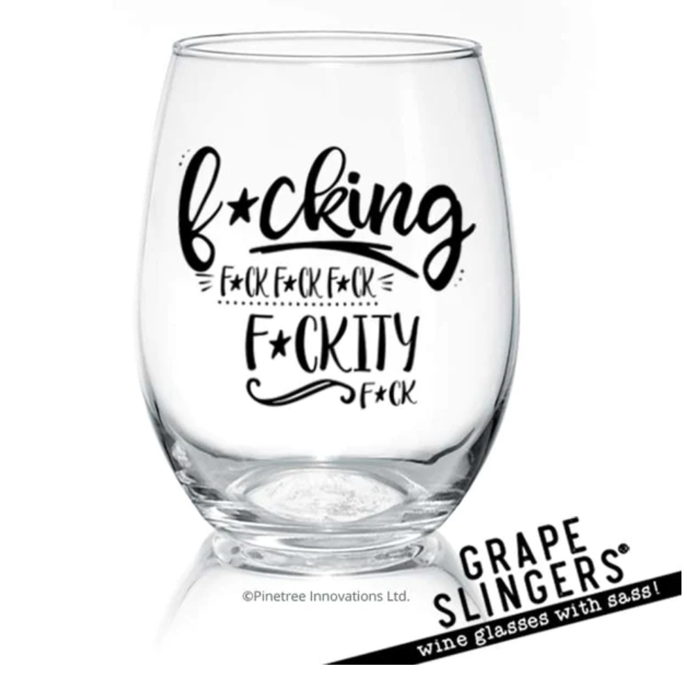 Pinetree- Sassy Stemless Wine Glass
