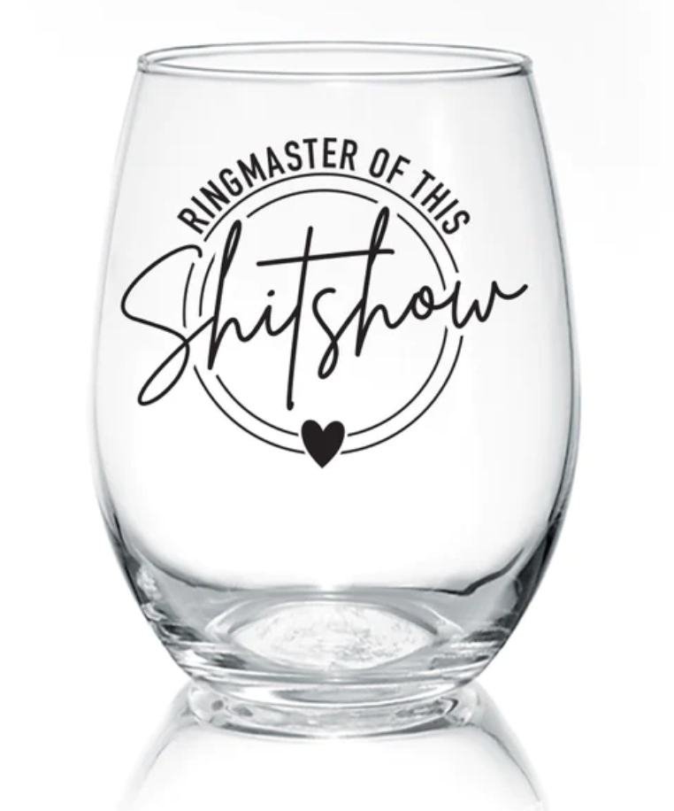 Pinetree- Sassy Stemless Wine Glass