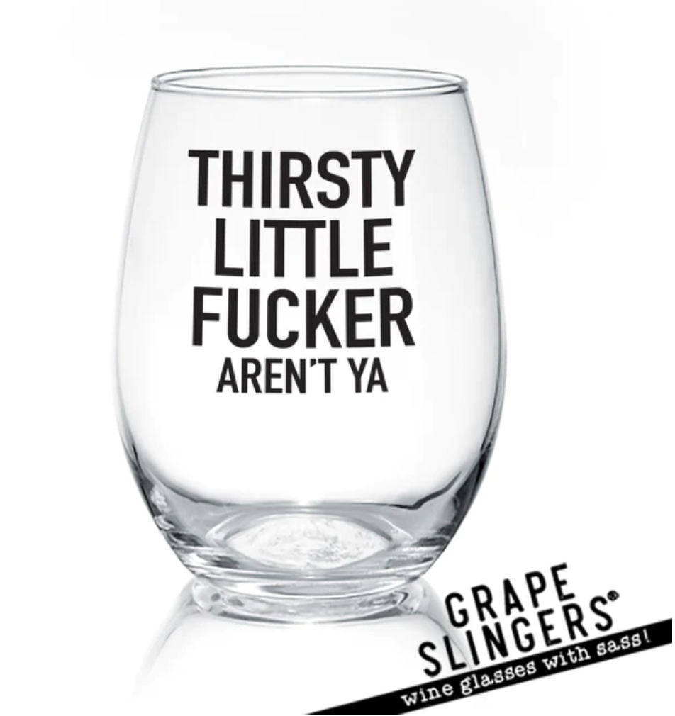 Pinetree- Sassy Stemless Wine Glass