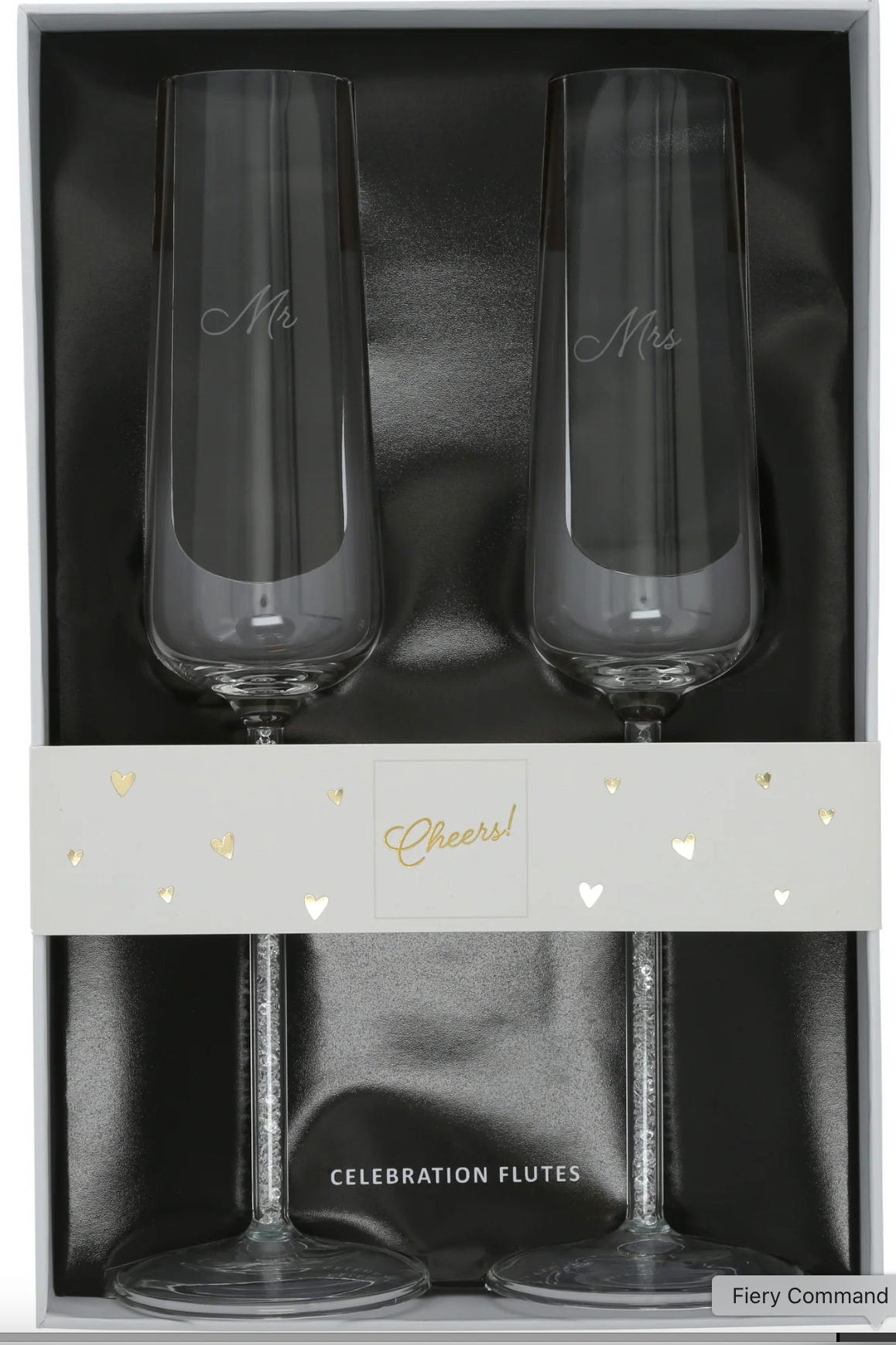 Outpouring of Love Mr & Mrs 7oz Toasting Glass Set