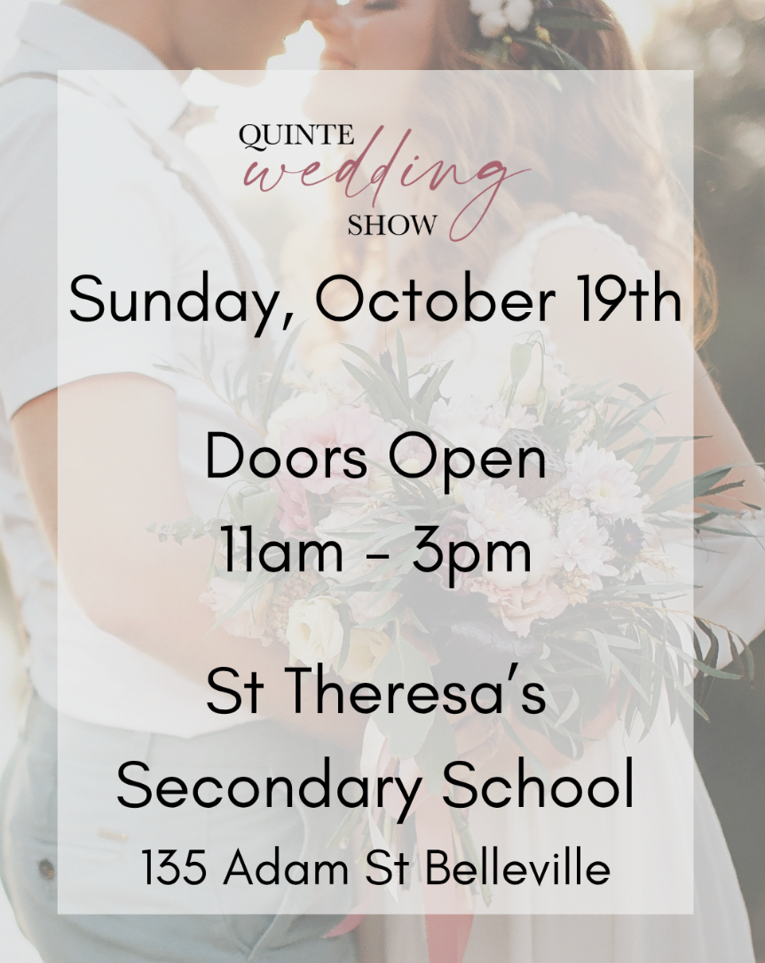 Quinte Wedding Show October 19th 2025 Day of Ticket Admission for 1