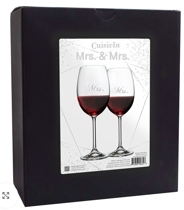 Cuisivin Mrs. & Mrs. Red Wine 450ml/15.25oz – 2pk