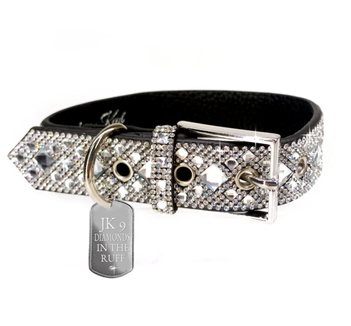 JK Diamonds in the Ruff Dog Collar Medium
