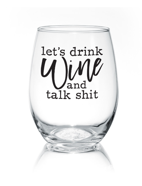 Pinetree- Sassy Stemless Wine Glass