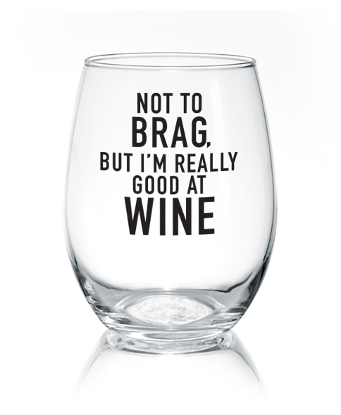 Pinetree- Sassy Stemless Wine Glass