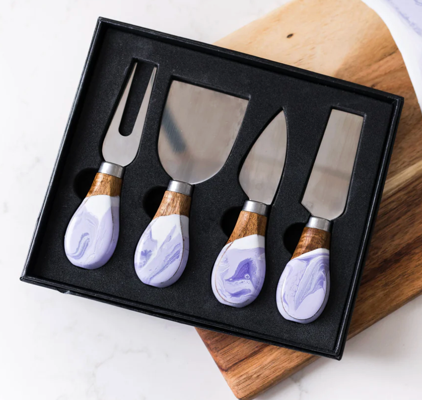 Lynn & Liana Designs Cheese Resin Coated Knives