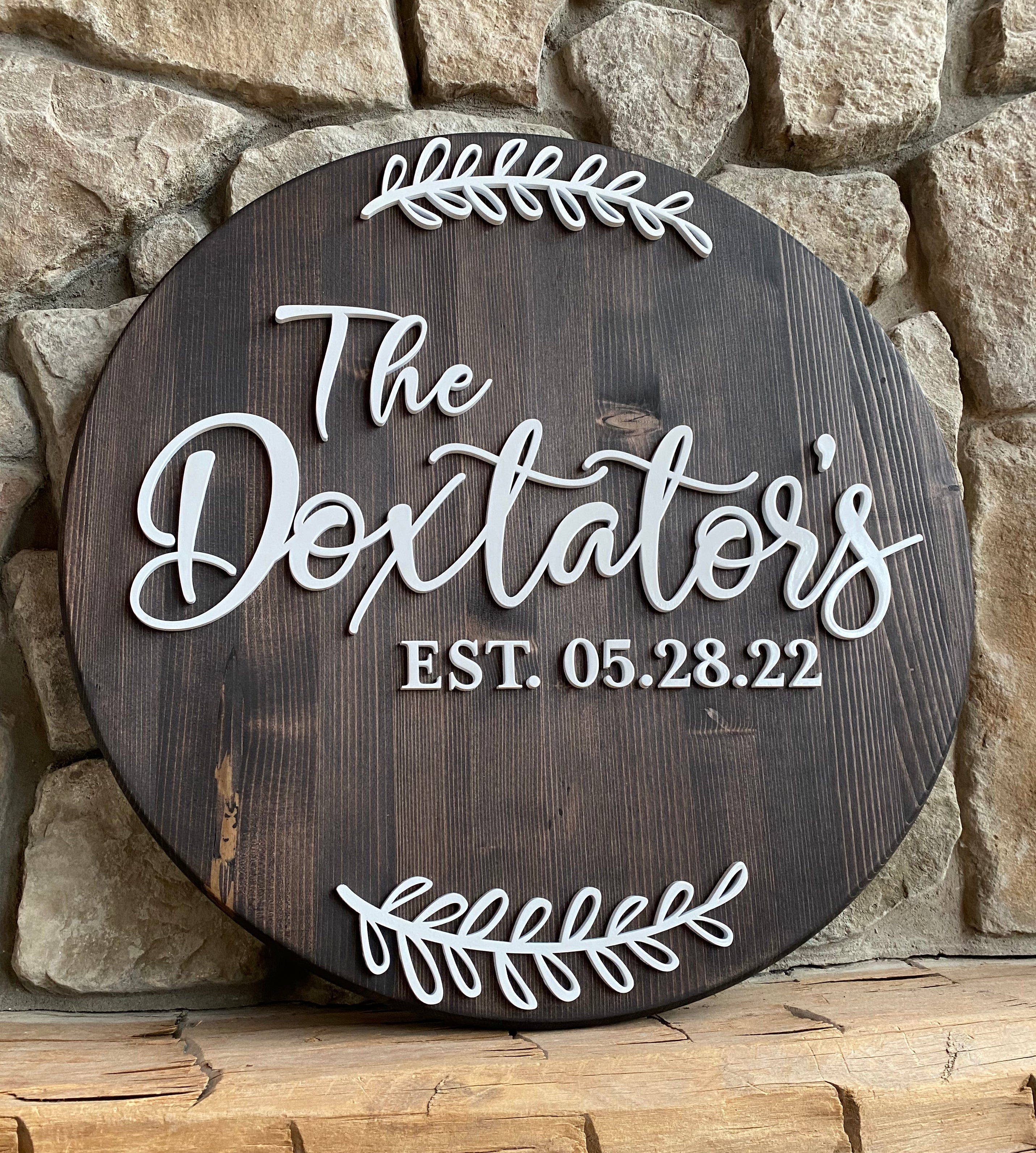 Guestbook Signature Board with Names & Wreath