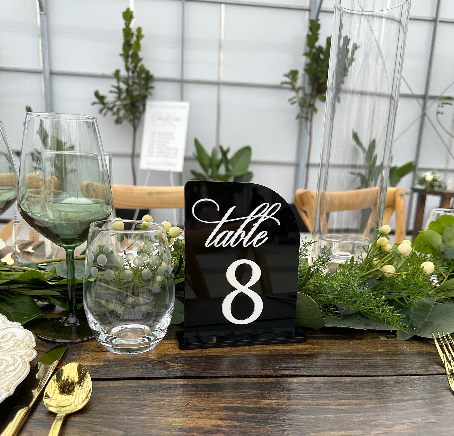 Everly Collection Acrylic Table Number