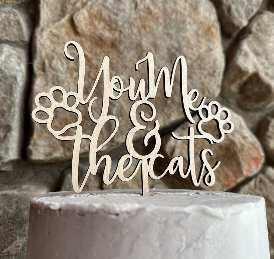 You Me & the Cats Caketop, Caketopper