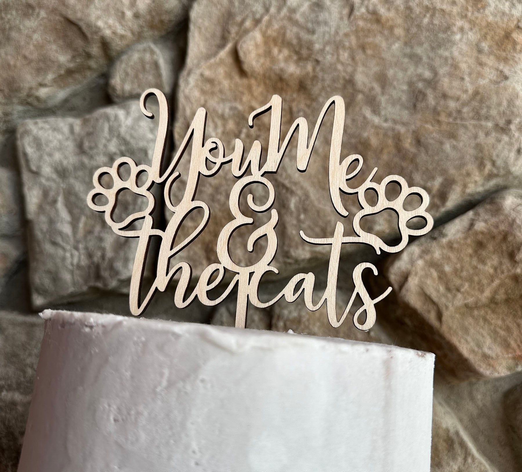 You Me & the Cats Caketop, Caketopper