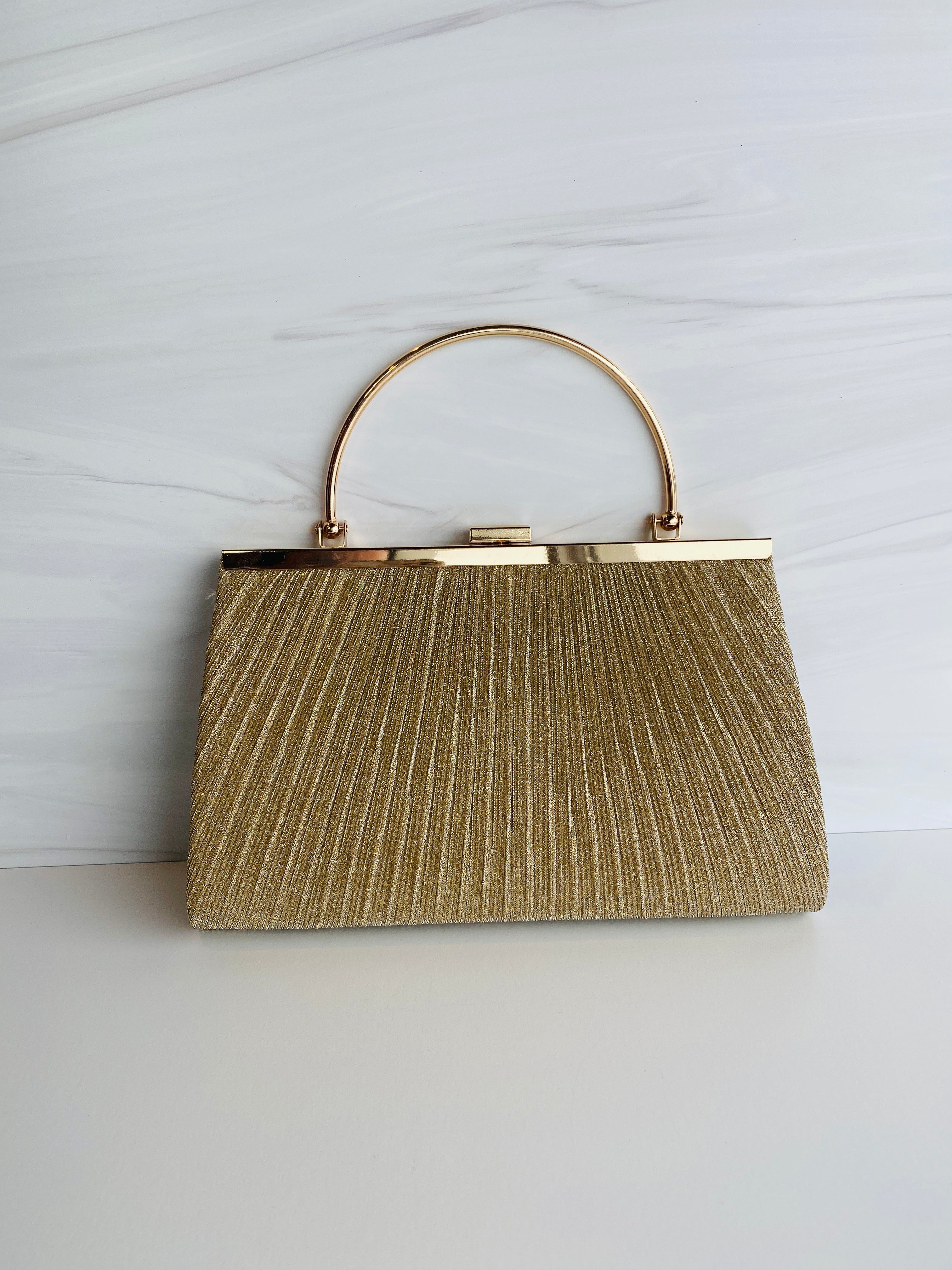 Evening Clutch with Half Moon Handle