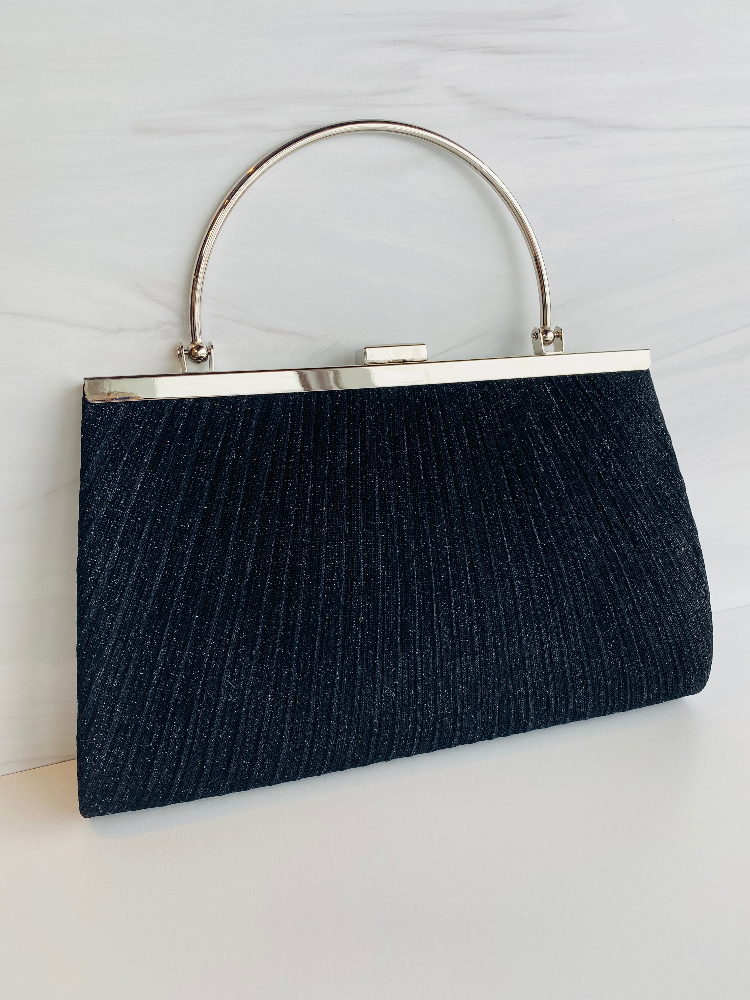 Evening Clutch with Half Moon Handle