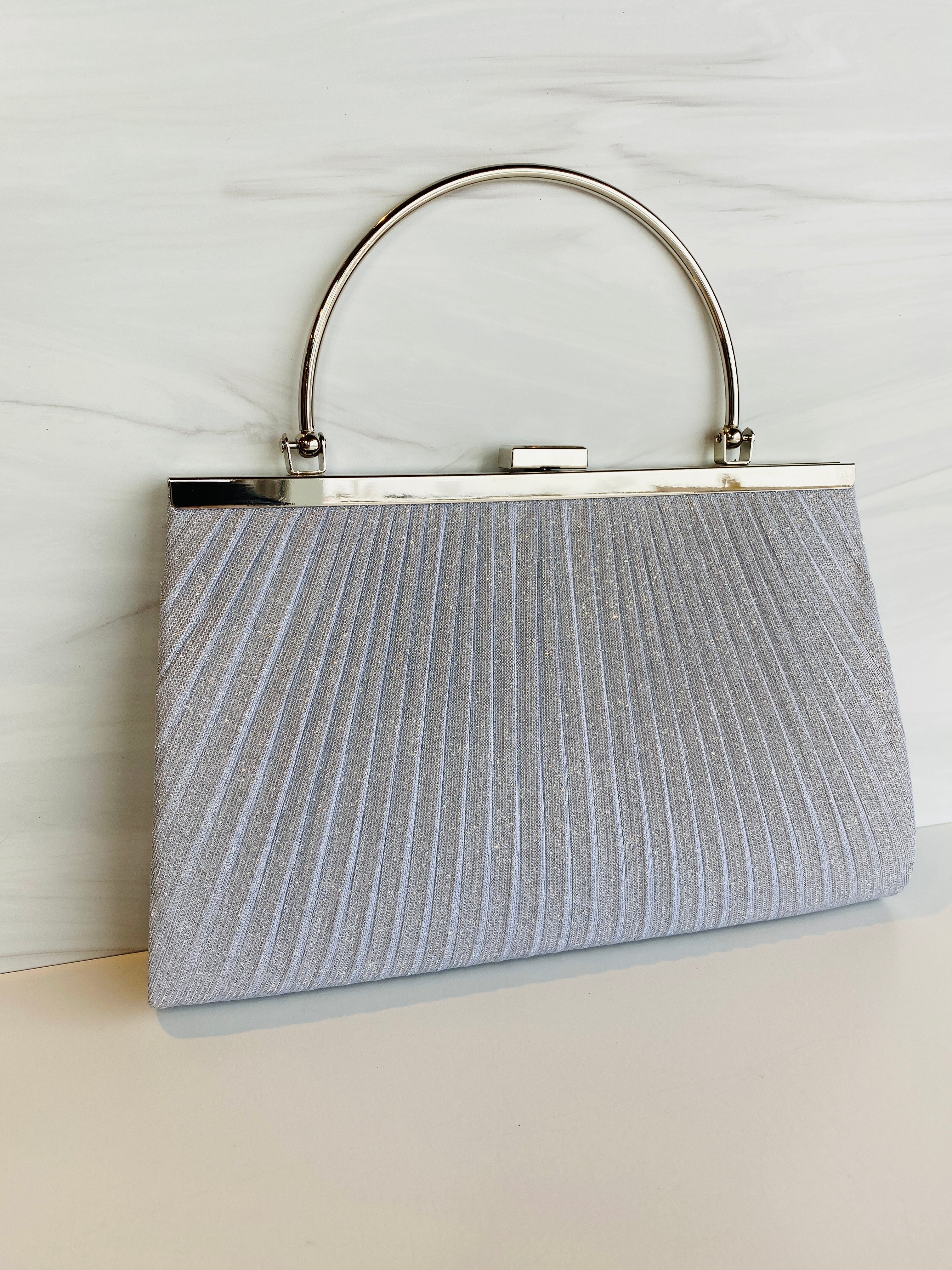 Evening Clutch with Half Moon Handle