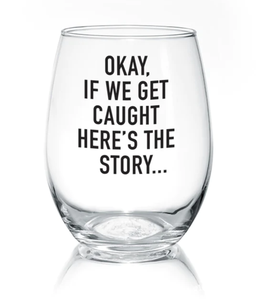 Pinetree- Sassy Stemless Wine Glass