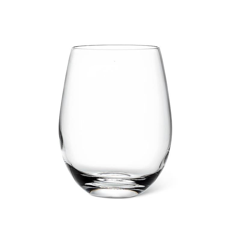 Custom ENGRAVED Stemless Red Wine Glass with Laser Cut Rim