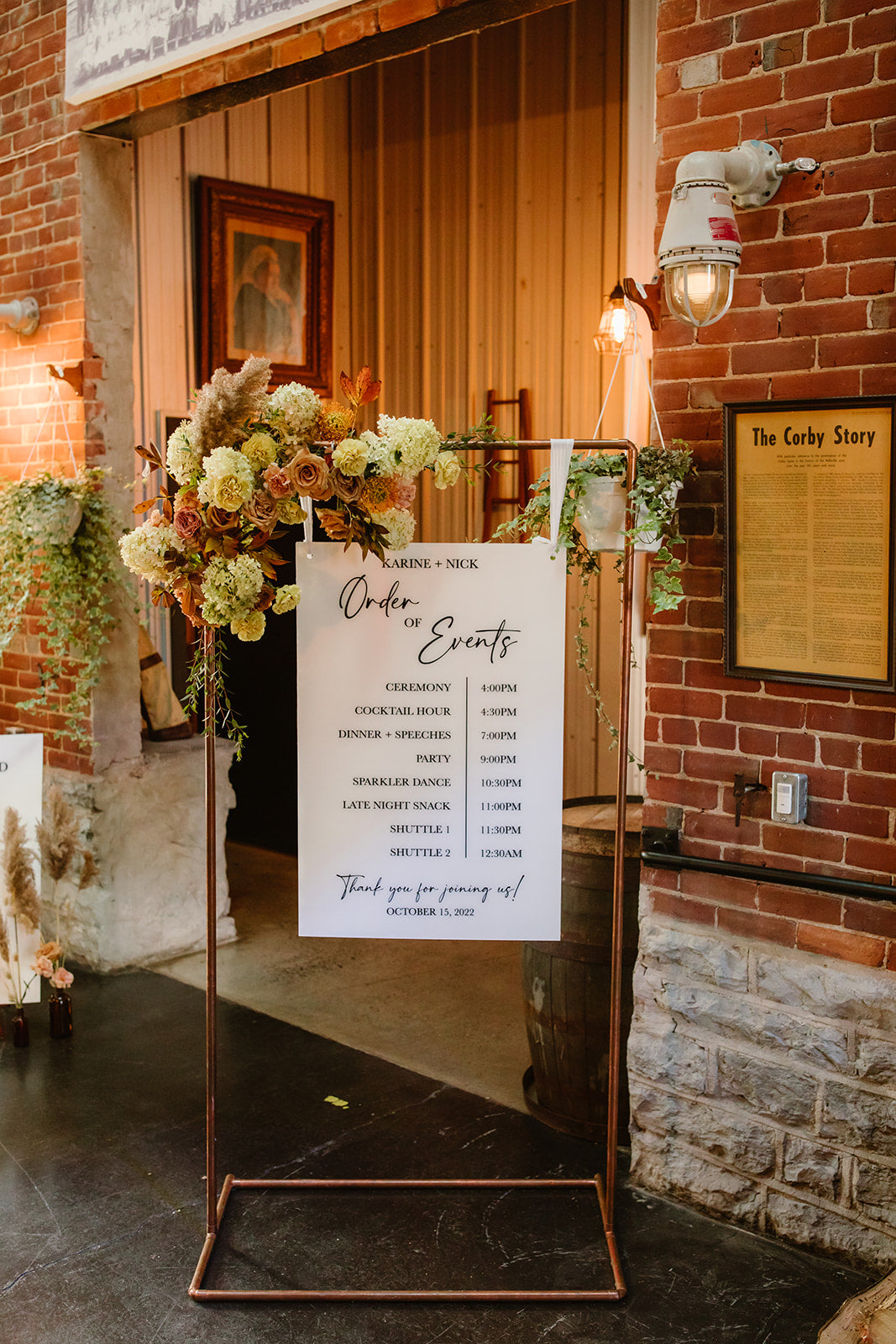 The Karine Collection - Order of Events Sign 24" x 36"