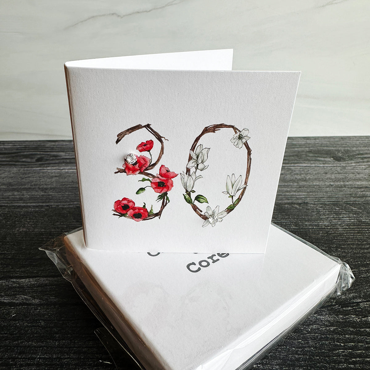 Crumble & Core Boxed Sterling Silver Earrings & Card Duo