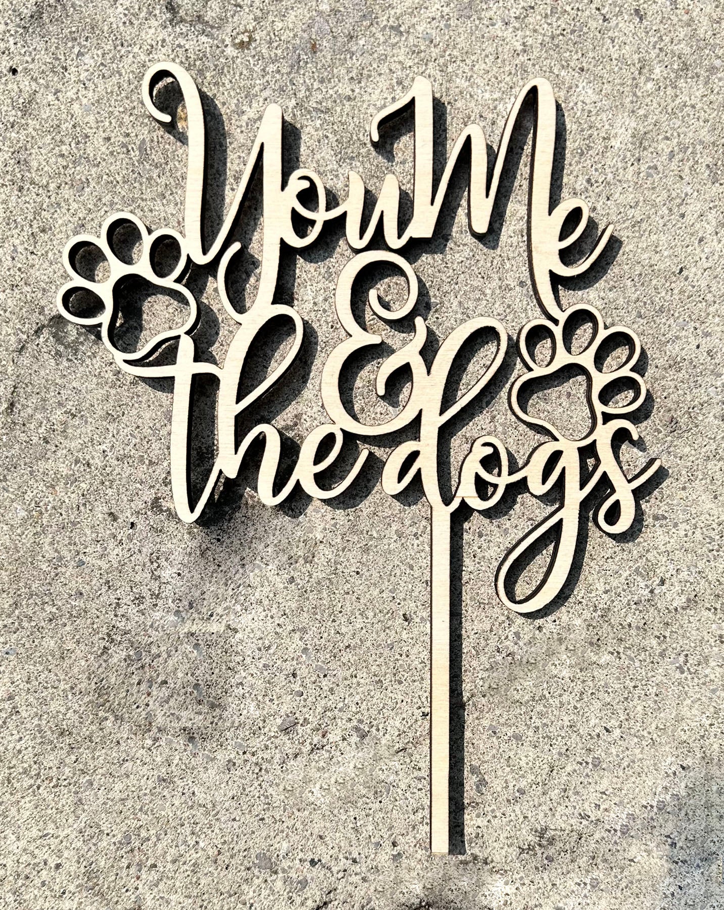 You Me & the Dogs Caketop