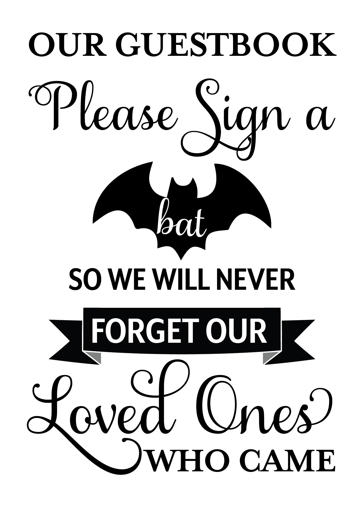 Halloween Wood Guestbook Alternative Frankenstein Couple