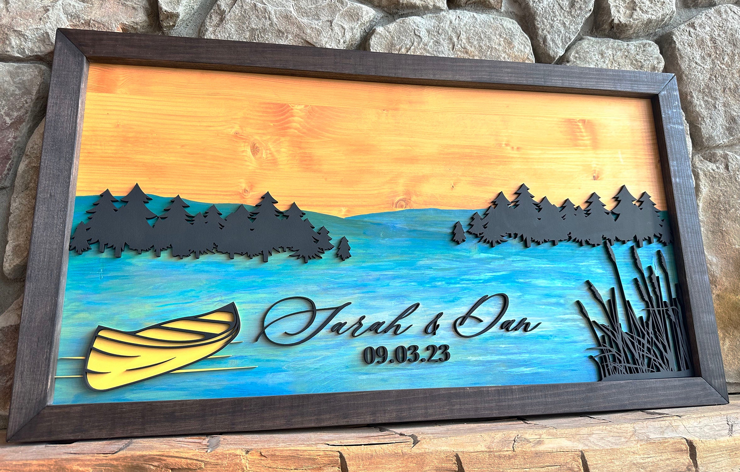 Lake Love Guestbook Alternative Sign