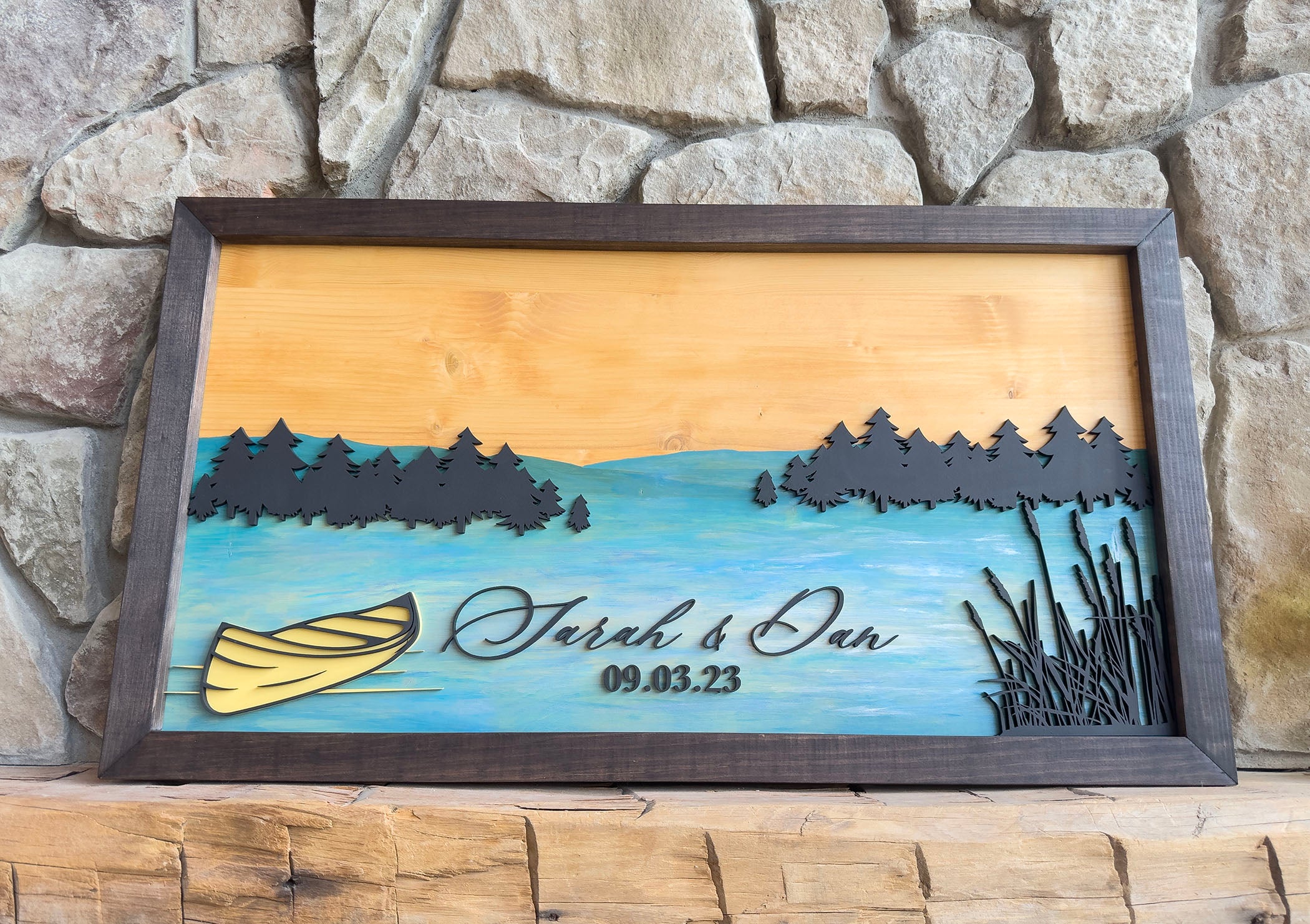 Lake Love Guestbook Alternative Sign