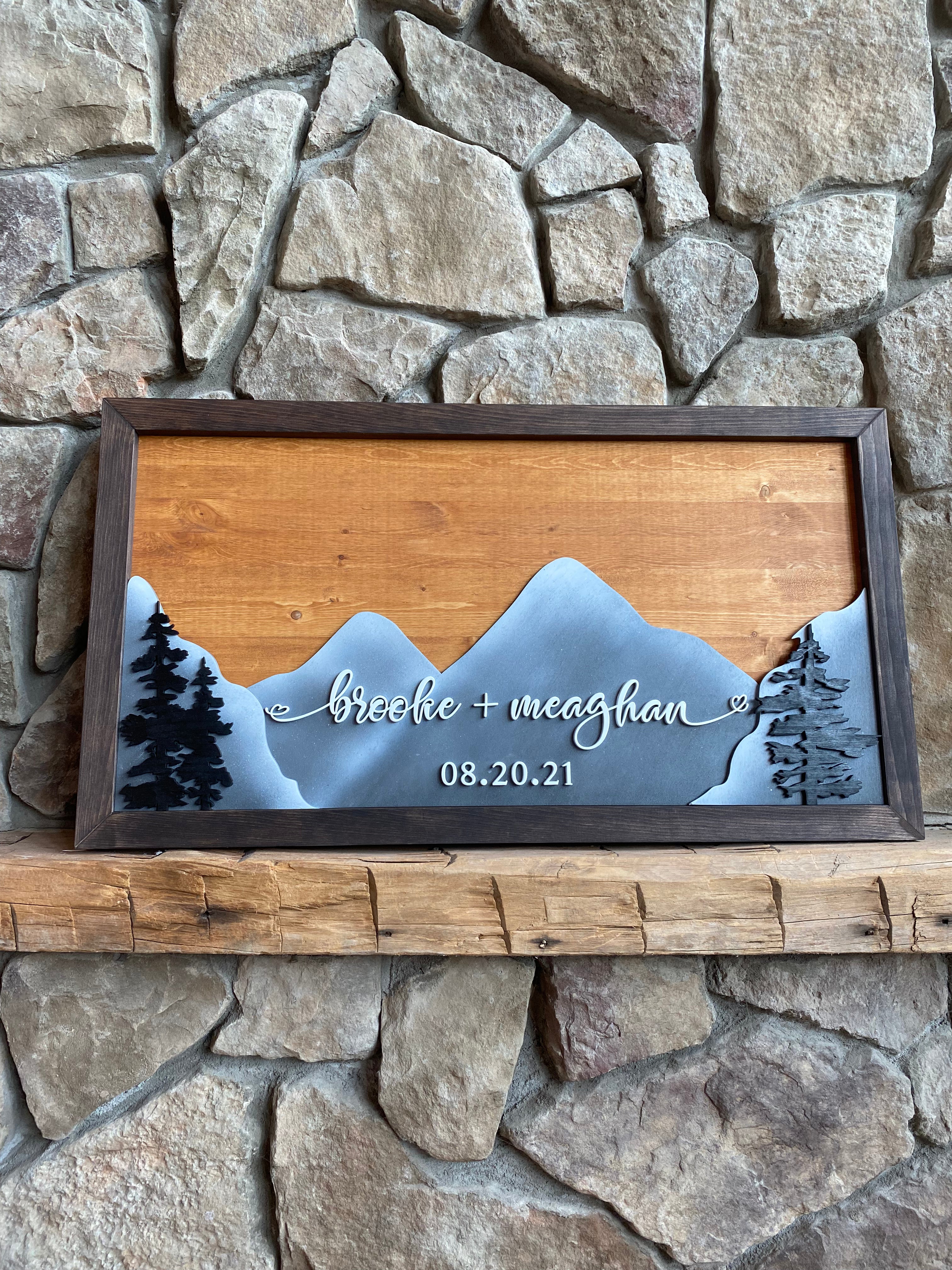 Mountain Love Guestbook Alternative Sign