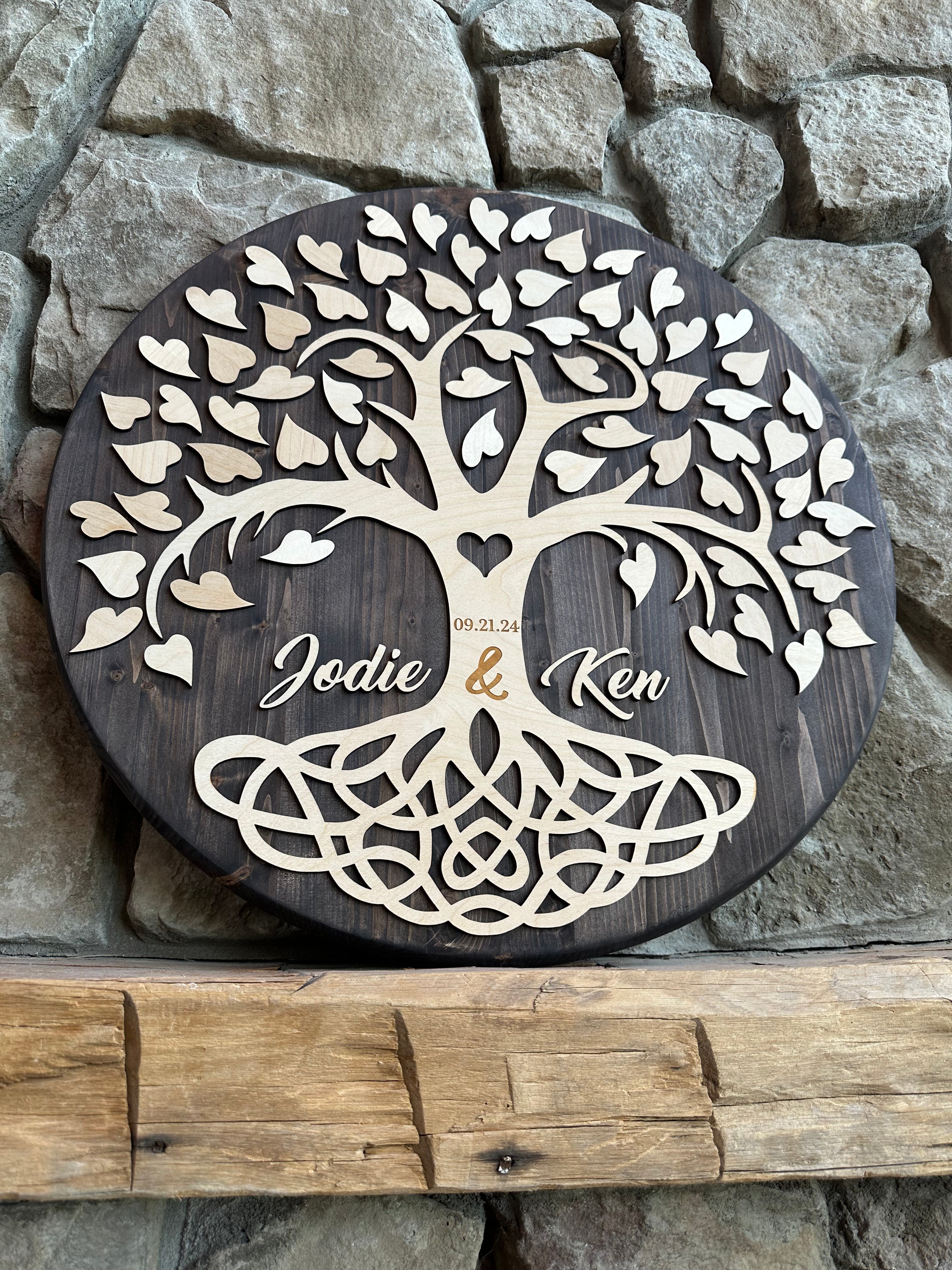 Love Knot Tree Guestbook Signature Board
