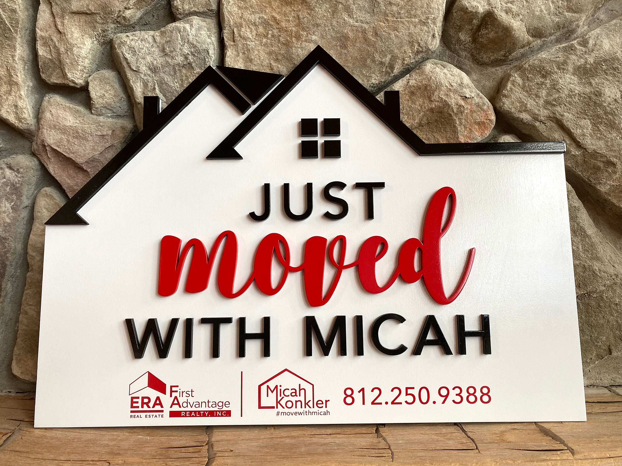 Just Moved Realtor Sign