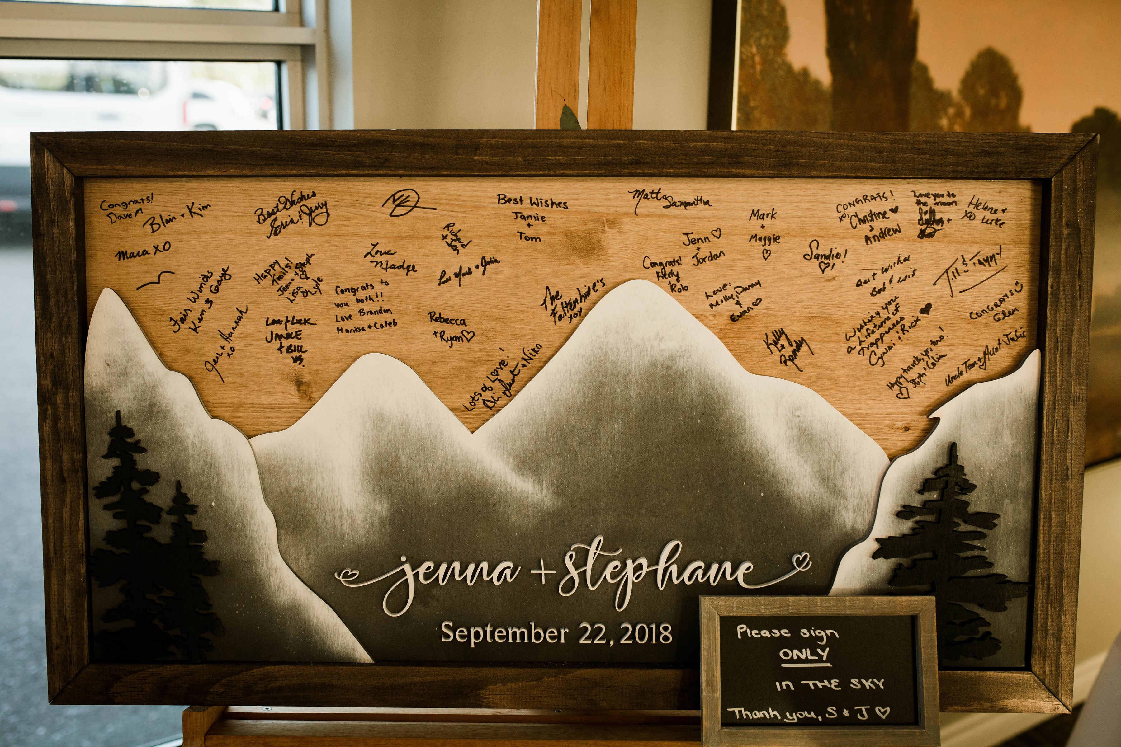 Mountain Love Guestbook Alternative Sign